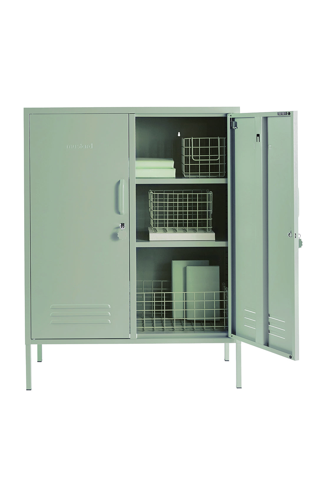 The midi locker in sage.