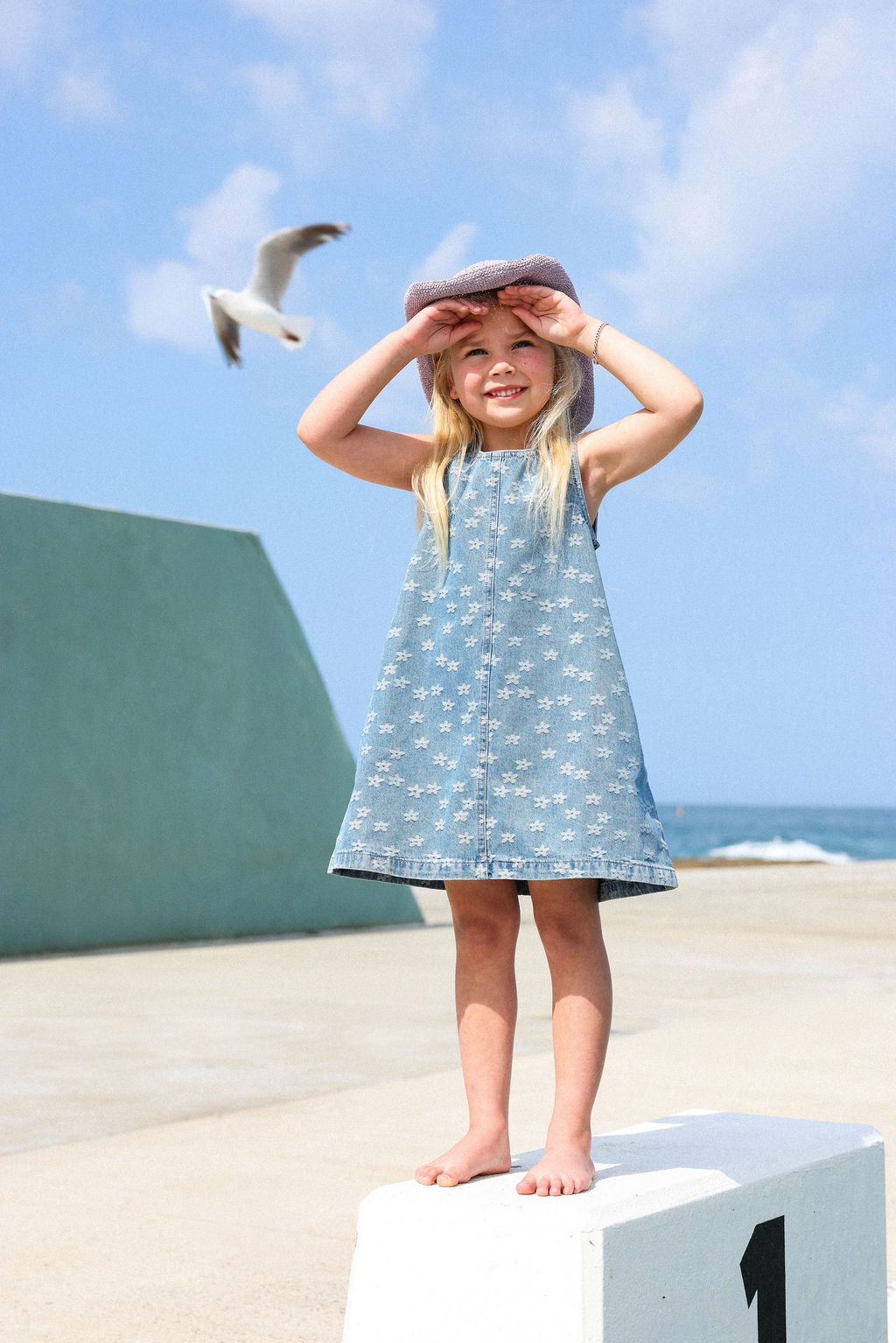 Grown - Daisy Denim Shift Dress