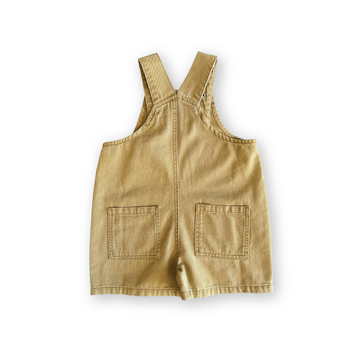 Grown - Organic Everyday Twill Short Overalls Mustard