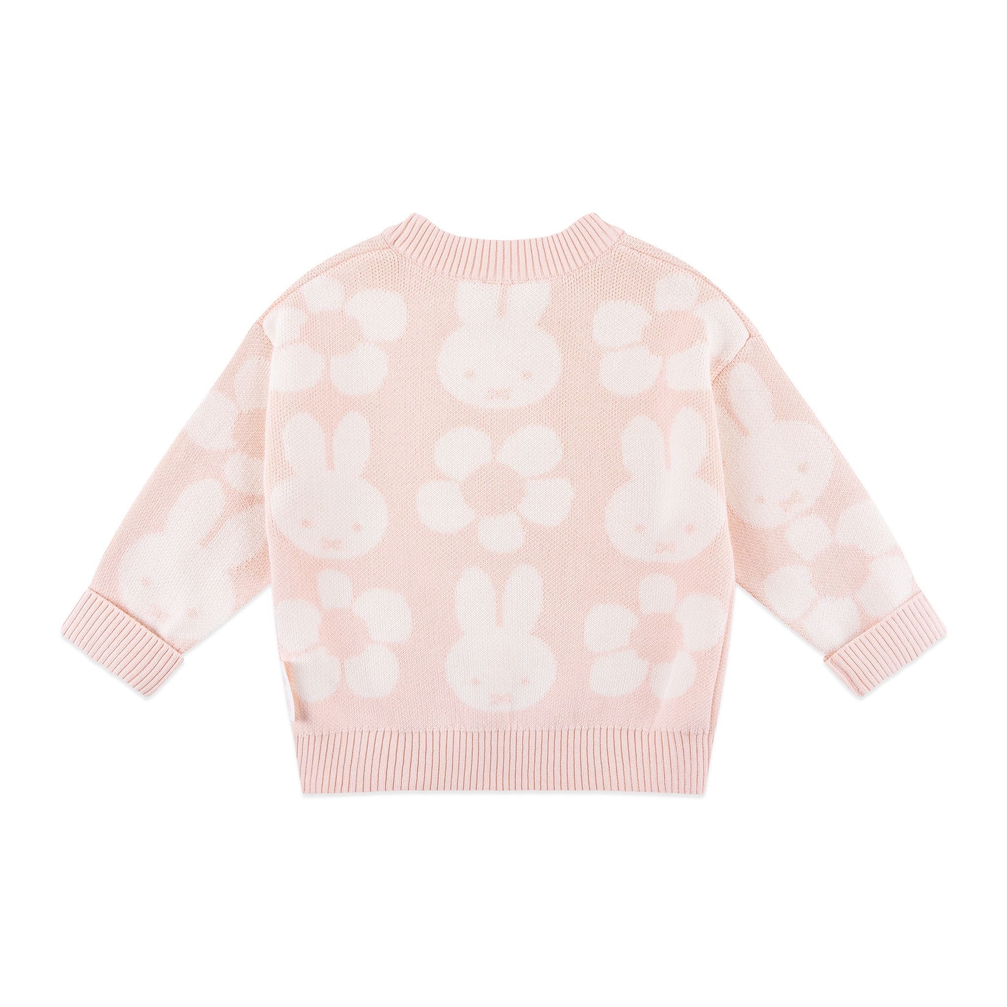 Kynd Baby - Miffy Jacquard Knit Jumper Baby Pink