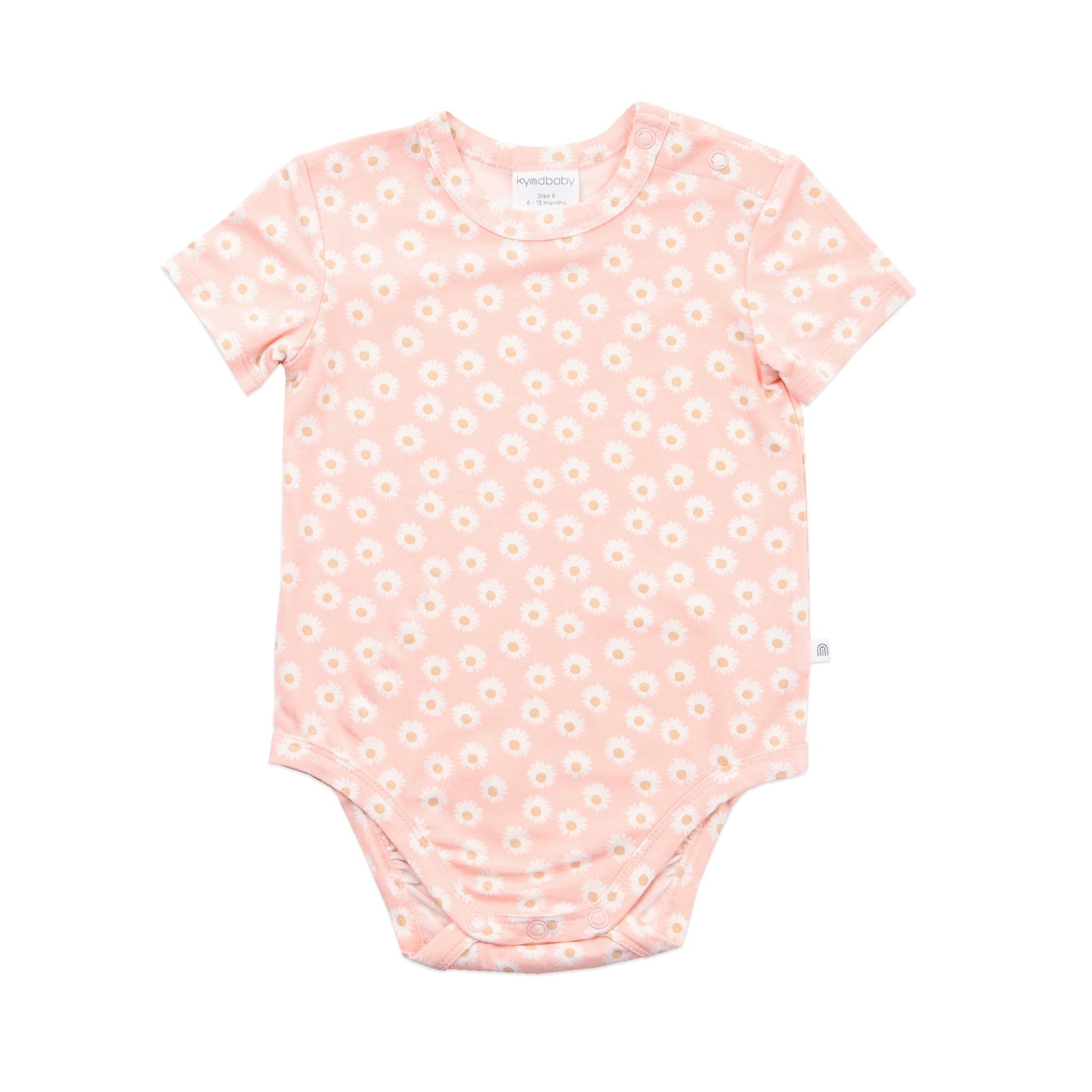 The KYND BABY Comfy Bodysuit Short Sleeve Daisy Charm.