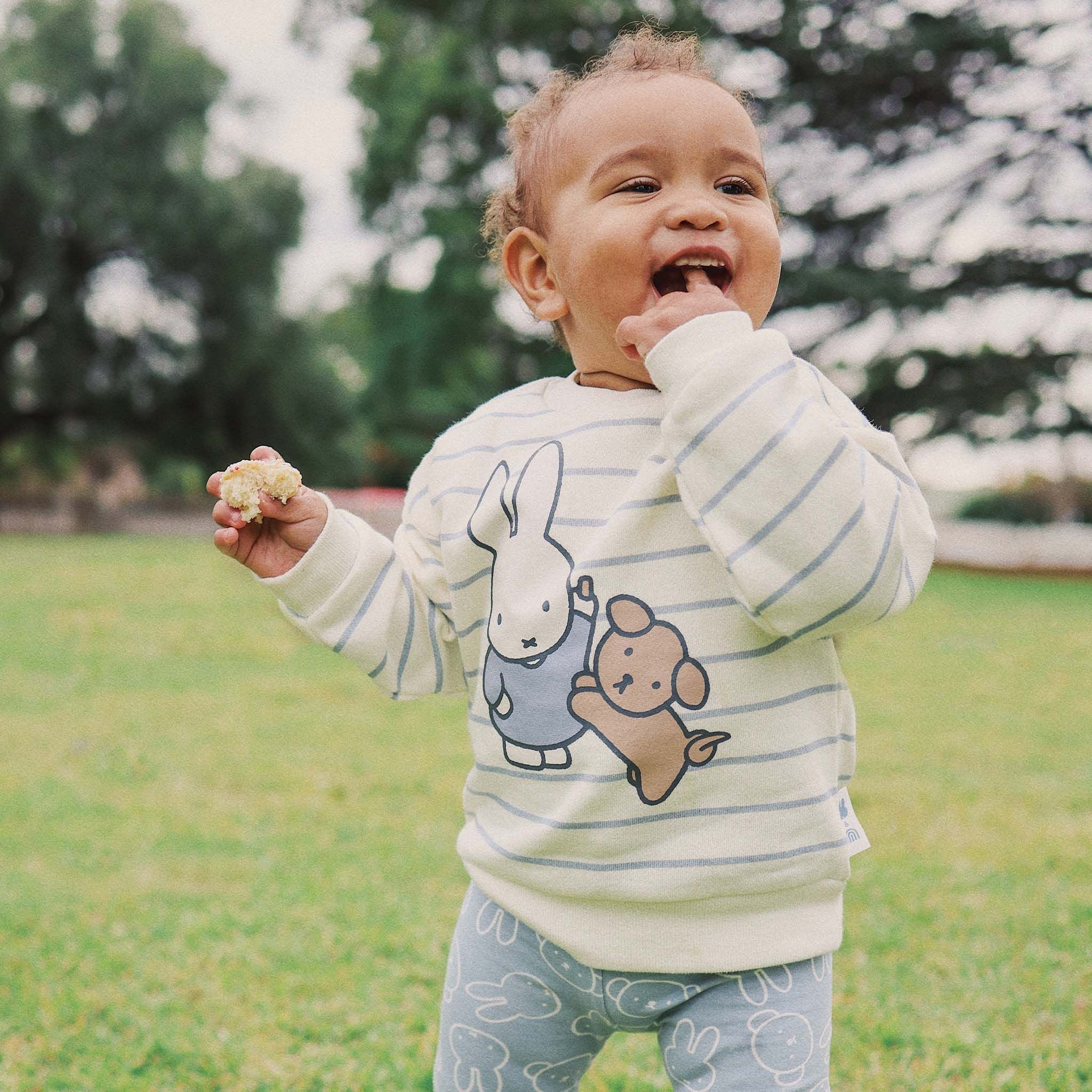 Kynd Baby - Miffy Fleece Jumper Moody Blue