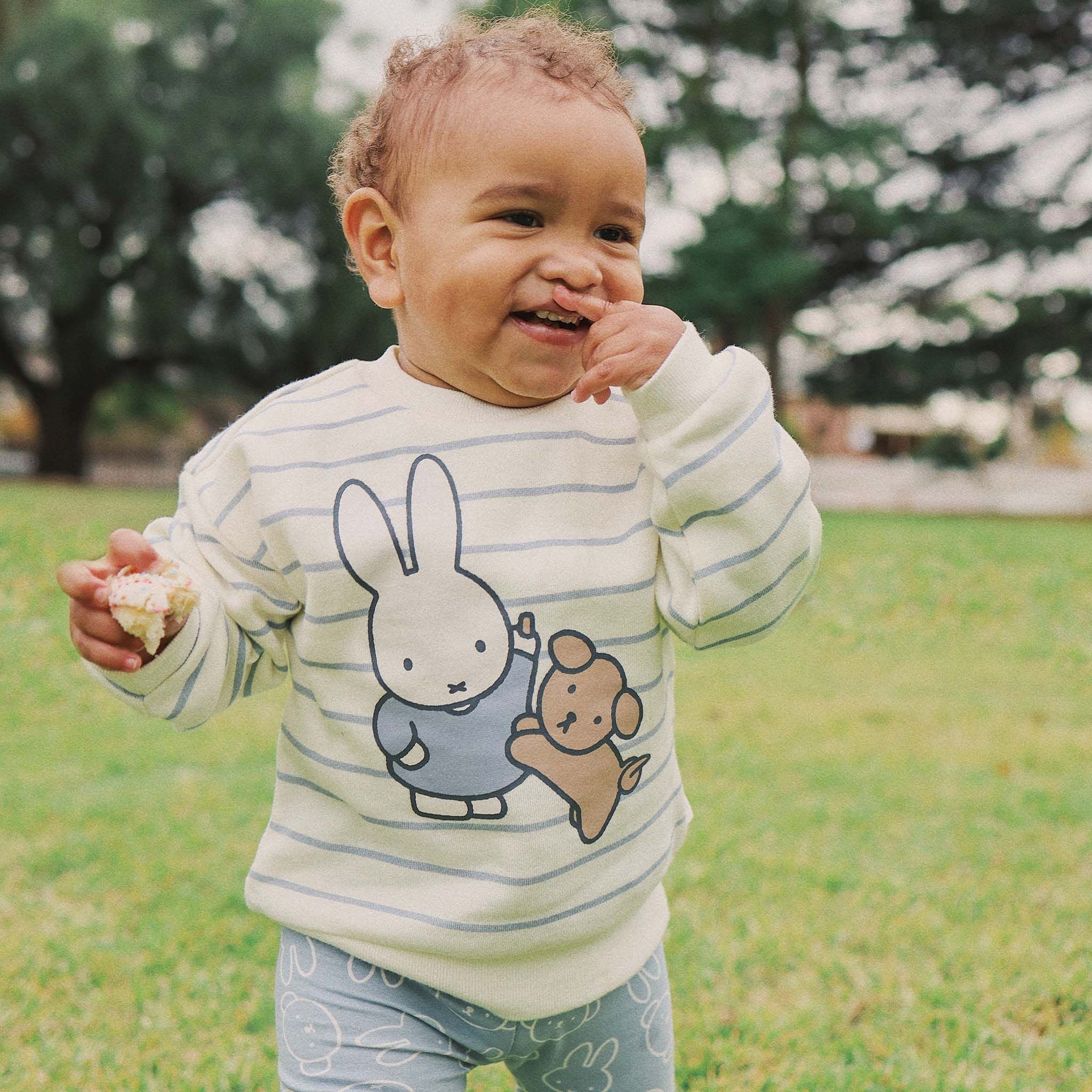 Kynd Baby - Miffy Fleece Jumper Moody Blue