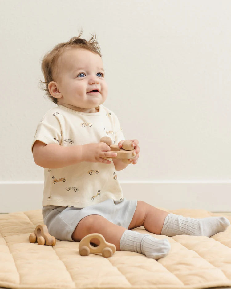 Quincy Mae - Sock Set Sky/Honey