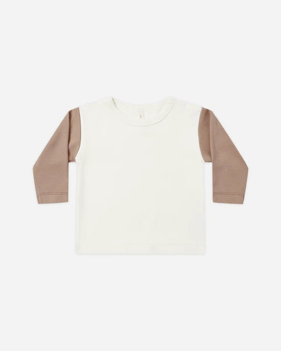Long Sleeve Raglan Tee Almond