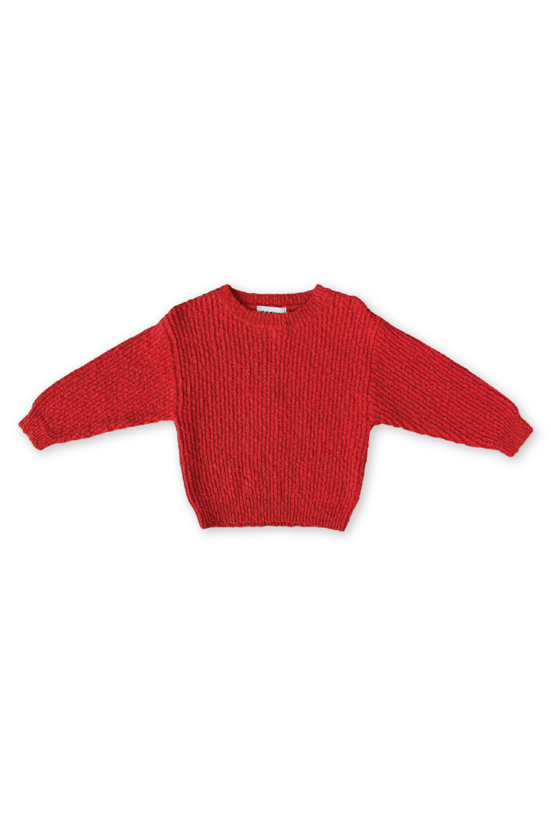Grown - Organic Textured Boucle Knit Pull Over Sauce