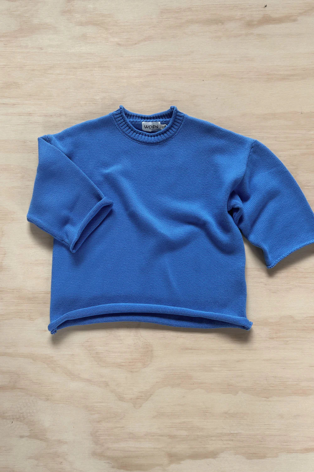 Worn Curations - Rolly Knit Jumper Blueberry