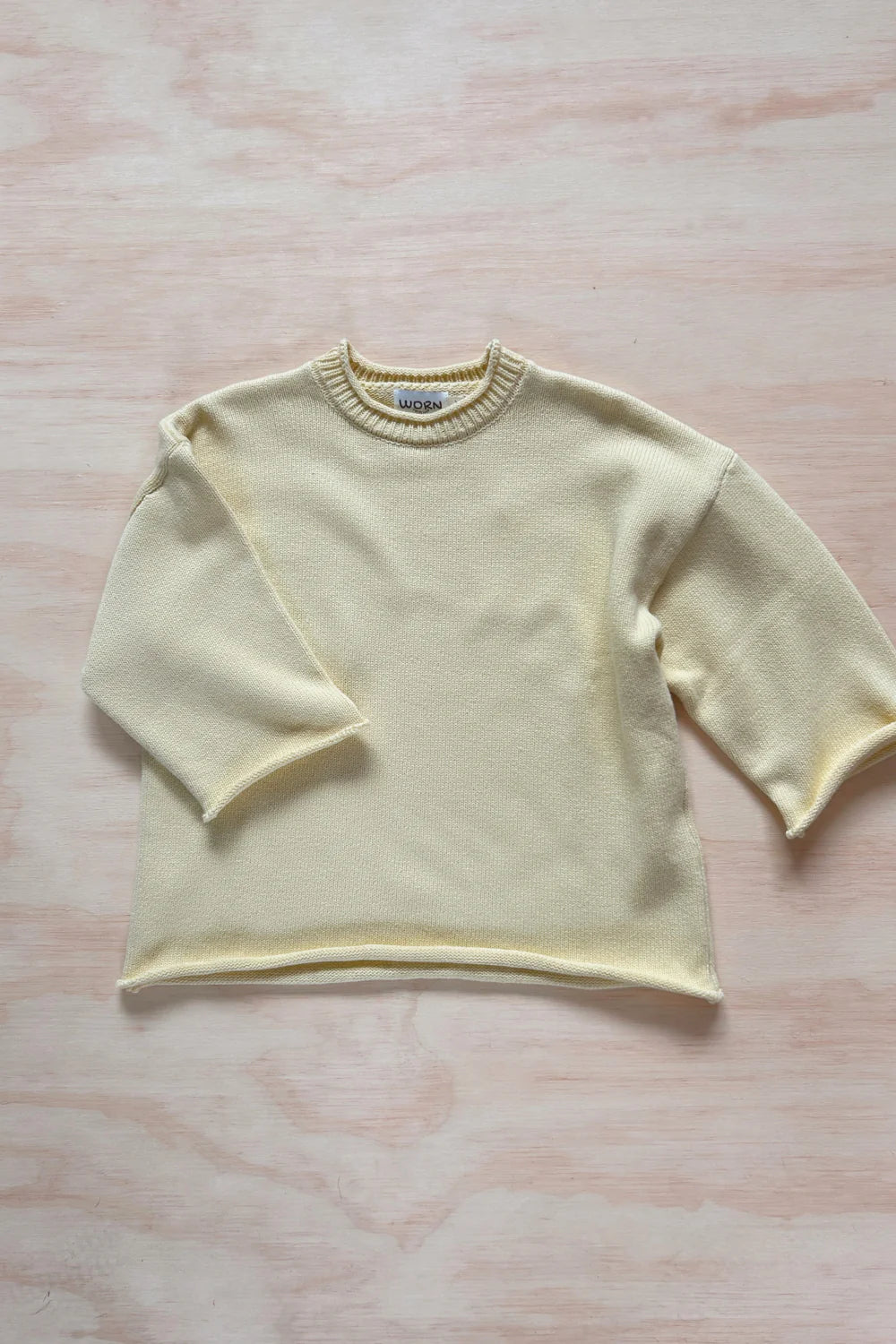 Worn Curations - Rolly Knit Jumper Butter