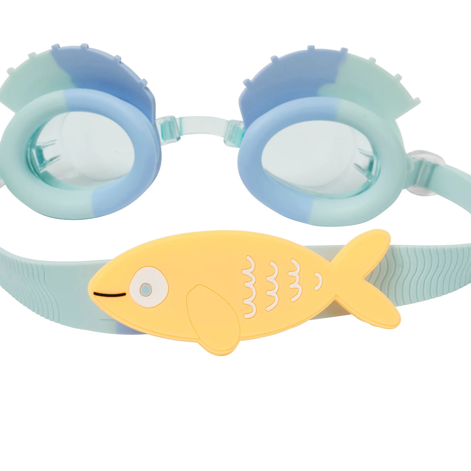 SUNNYLIFE - Kids Swim Goggles Finn the Fish Aqua Blue