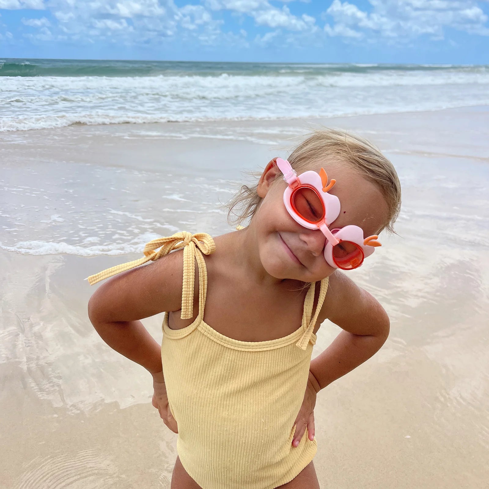 SUNNYLIFE - Kids Swim Goggles Cotton Candy Cherry