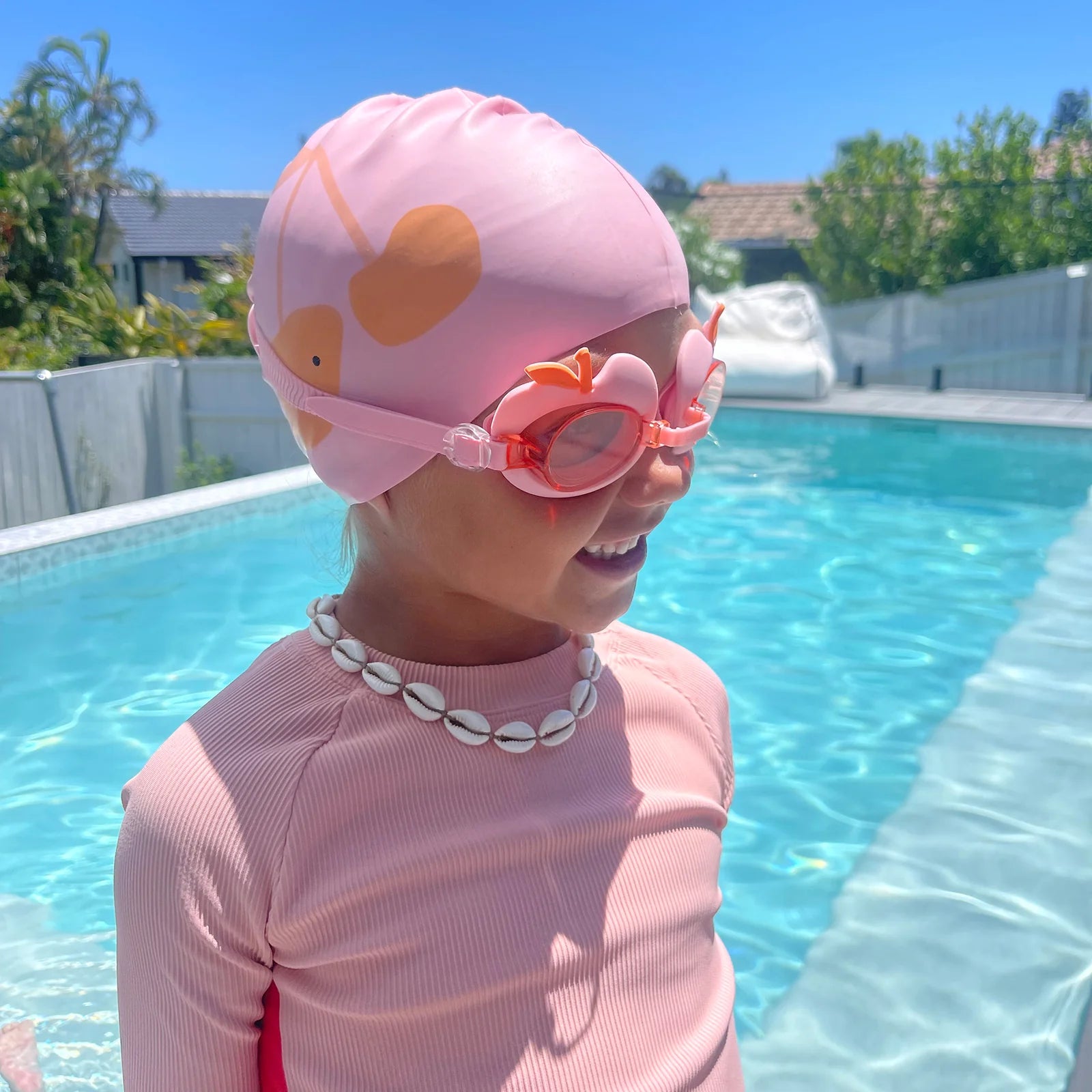 SUNNYLIFE - Kids Swim Goggles Cotton Candy Cherry