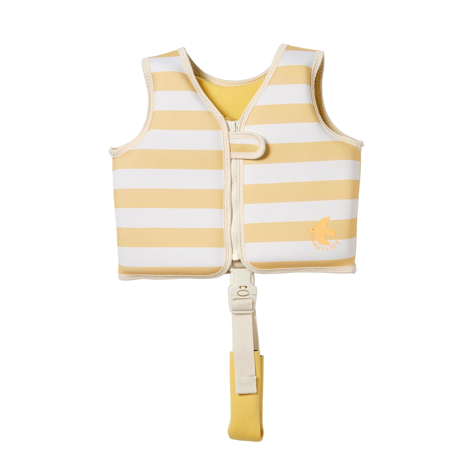 SUNNYLIFE - Kids Swim Vest Sammy the Seagull Mustard Stripe