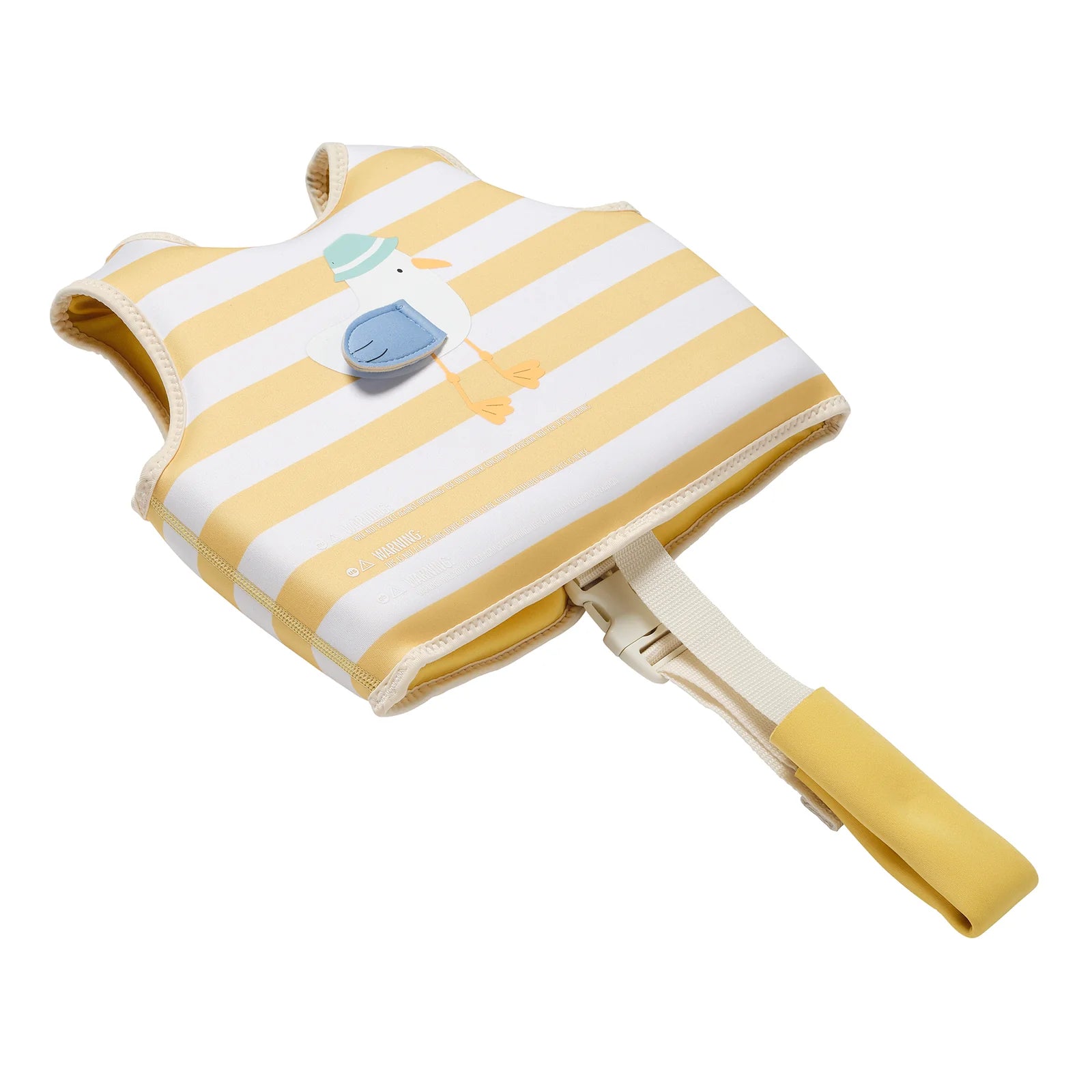 SUNNYLIFE - Kids Swim Vest Sammy the Seagull Mustard Stripe
