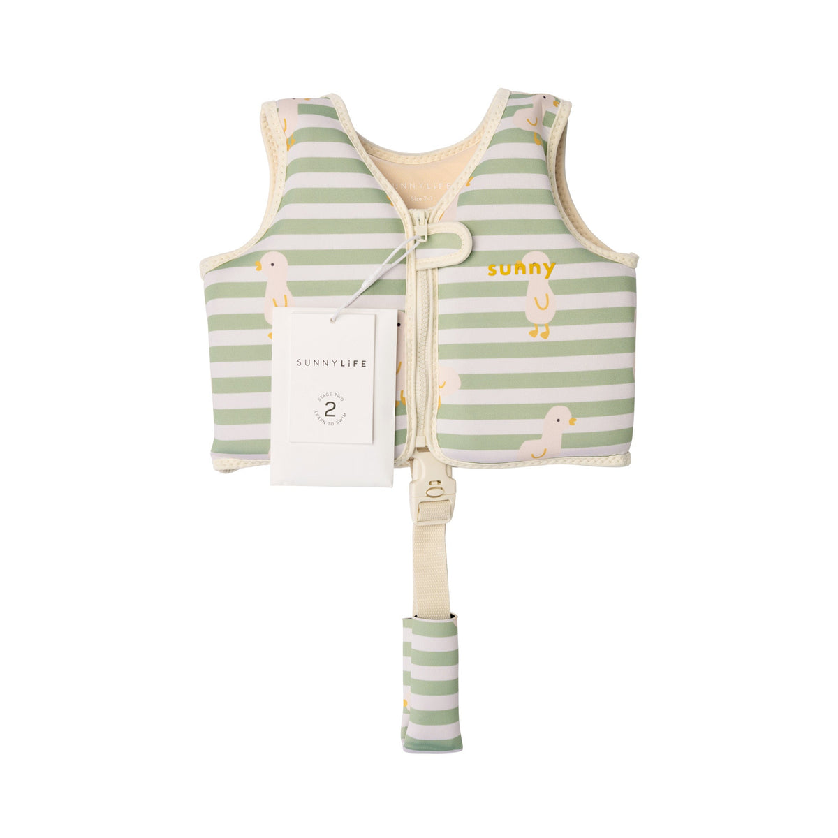 SUNNYLIFE Kids Swim Vest Dex the Duck Multi detail shot