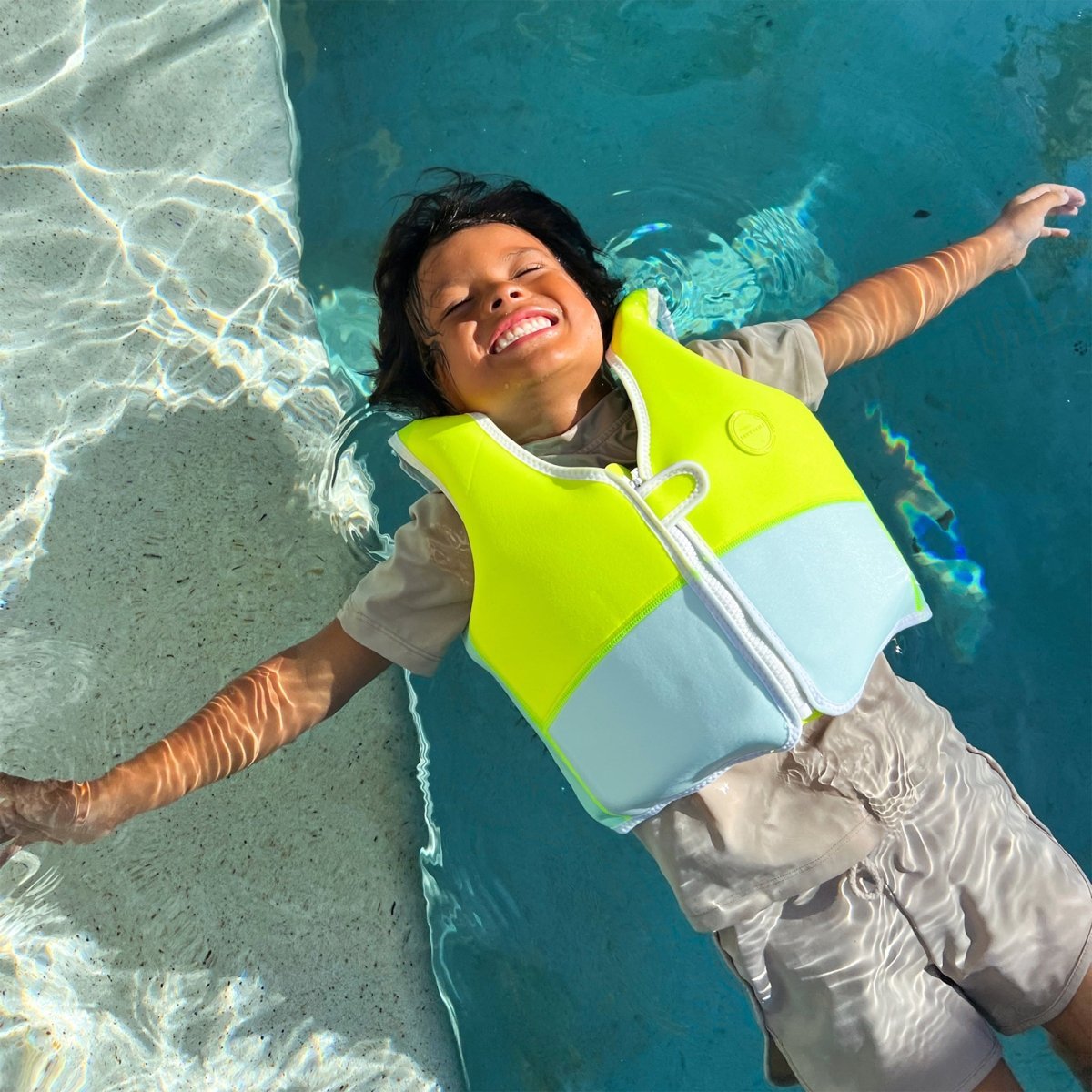 SUNNYLIFE Salty the Shark Swim Vest lifestyle shot