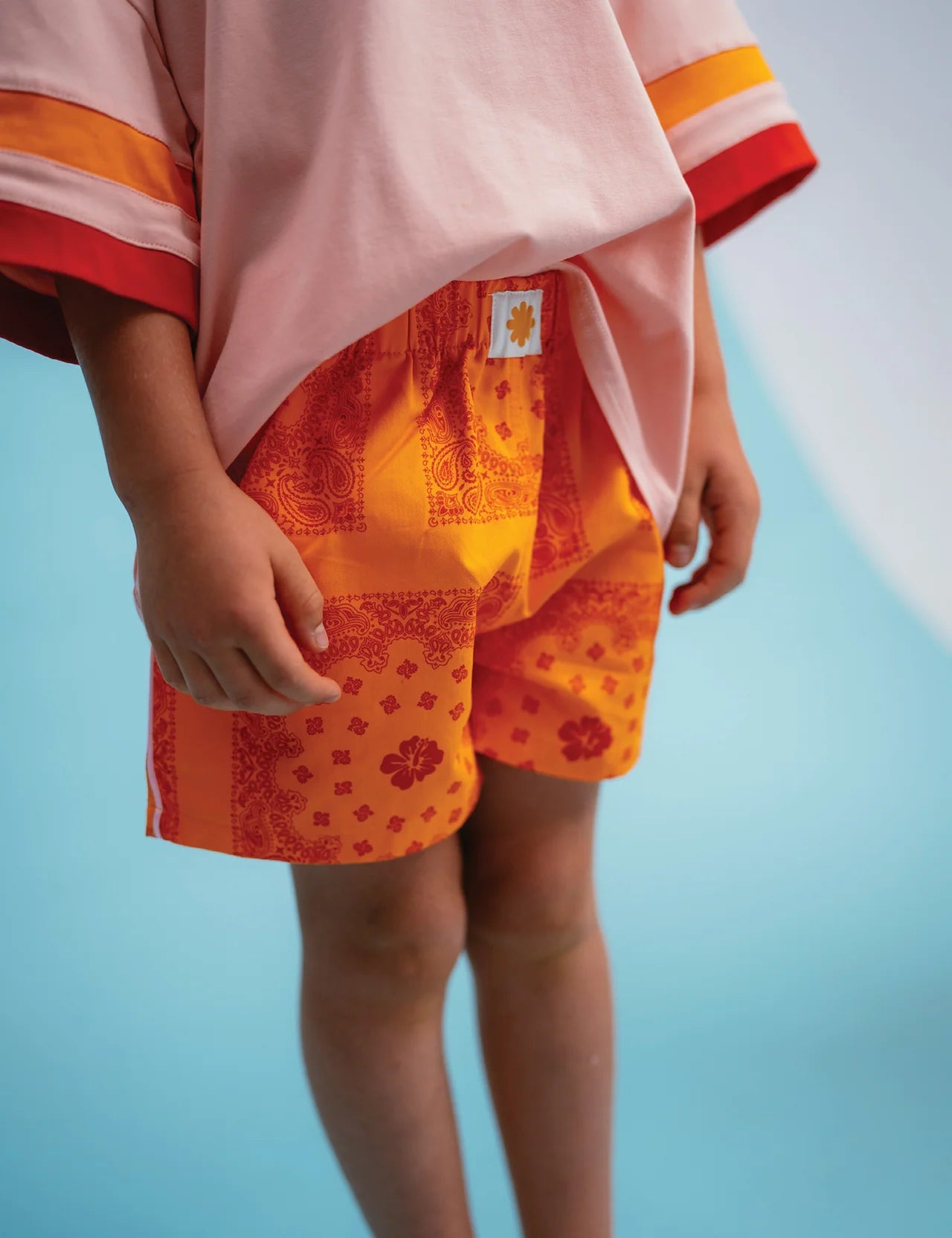 Sonny Label - Paisley Shorties Tangerine