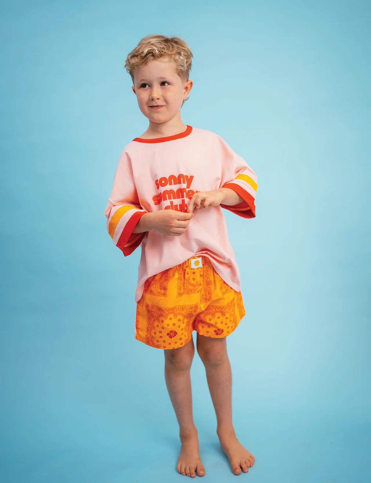 Sonny Label - Paisley Shorties Tangerine