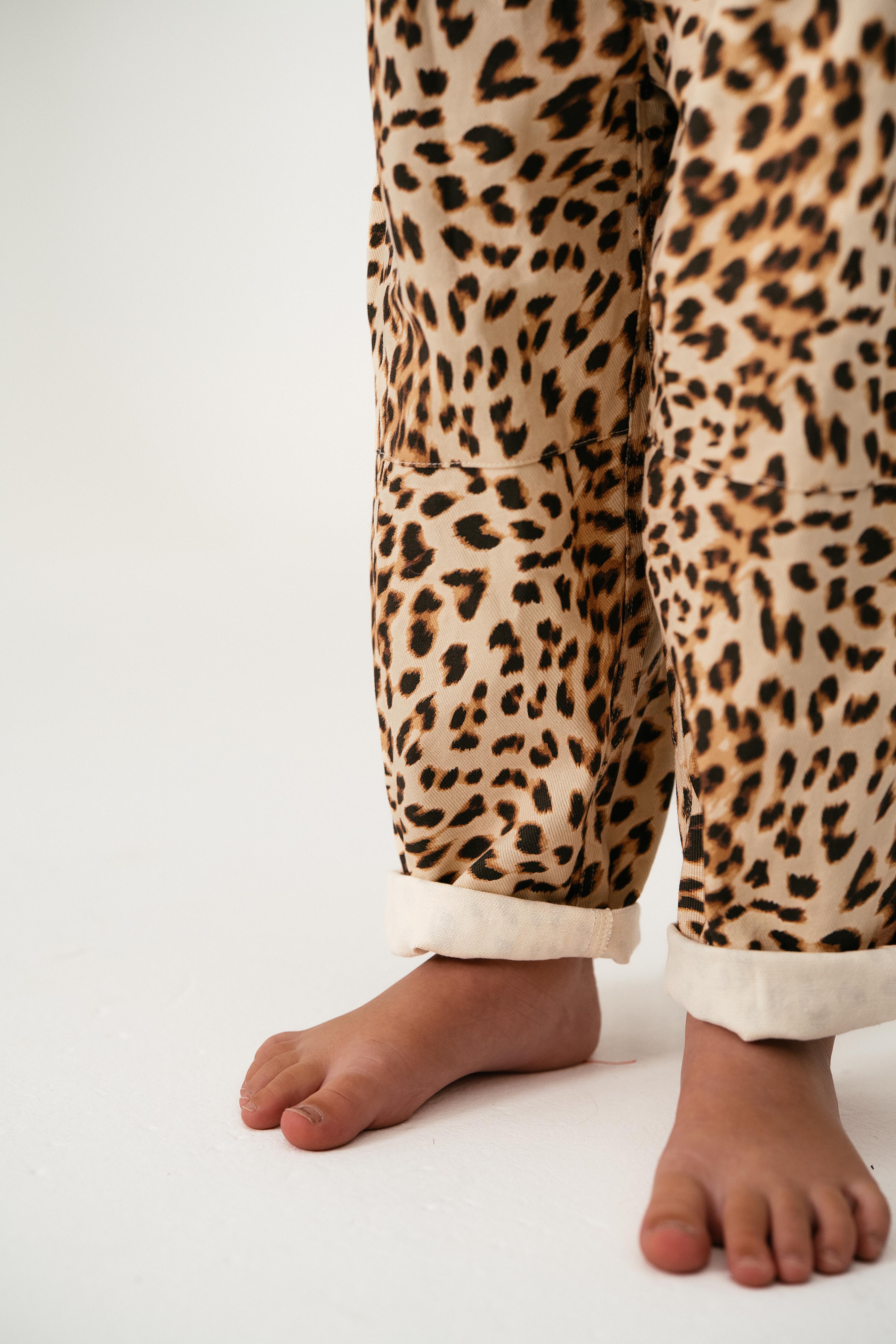 Sonny Label - Animal Twill Pants Leopard