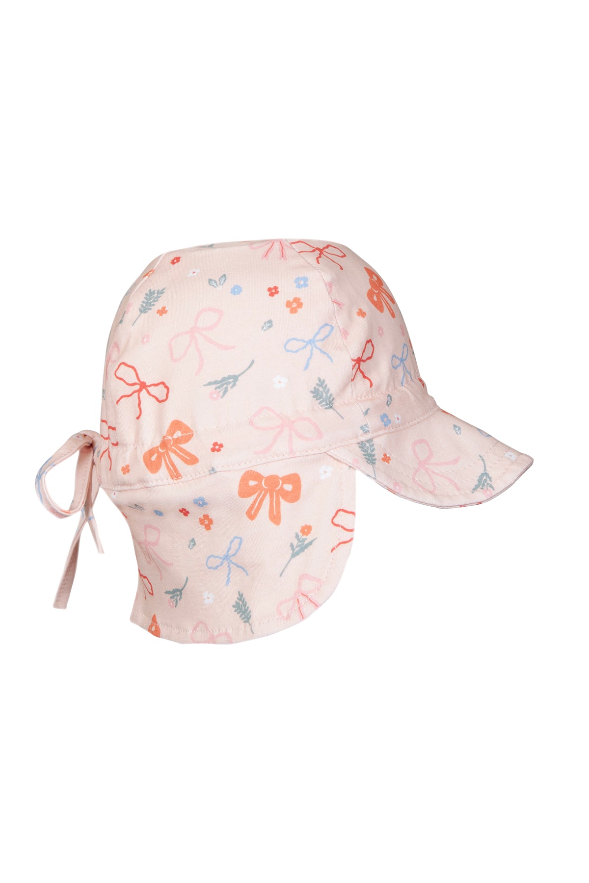 Acorn Kids - Little Bows Soft Jersey Flap Cap