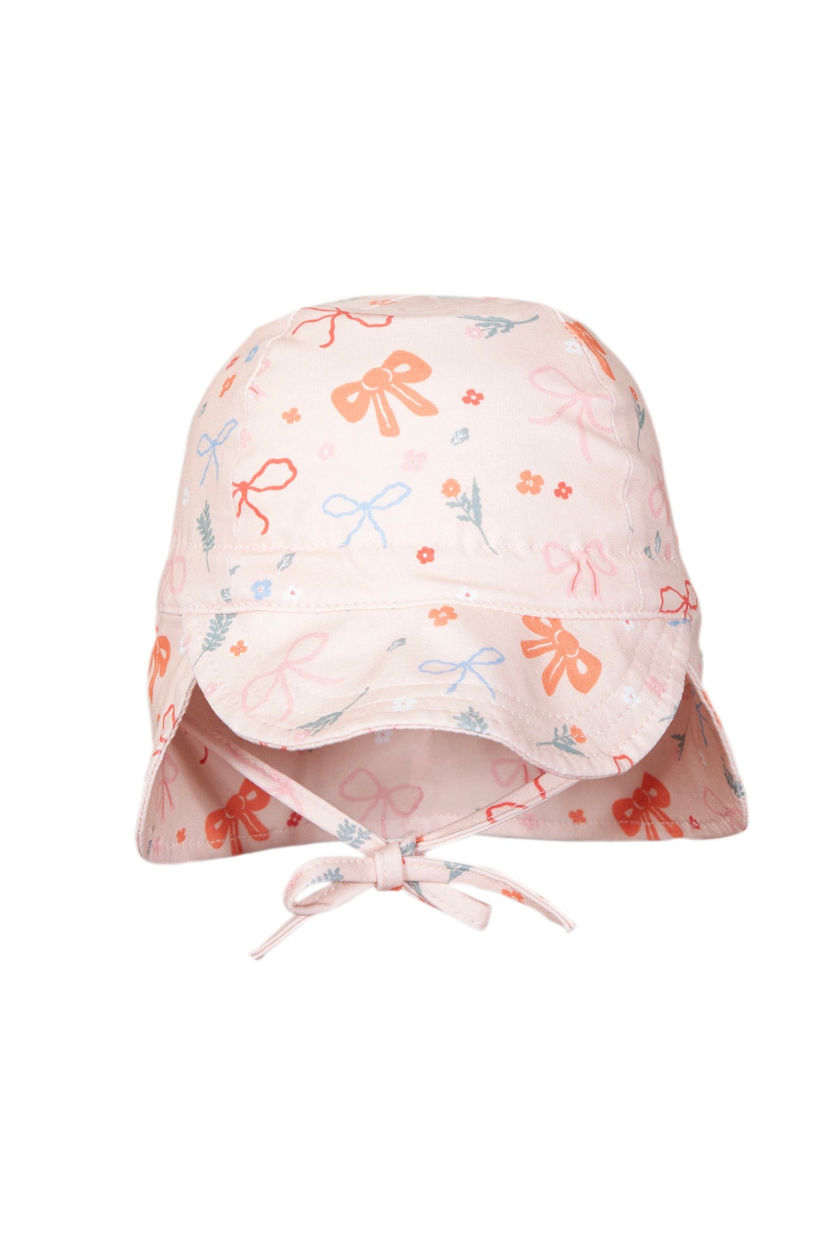 Acorn Kids - Little Bows Soft Jersey Flap Cap