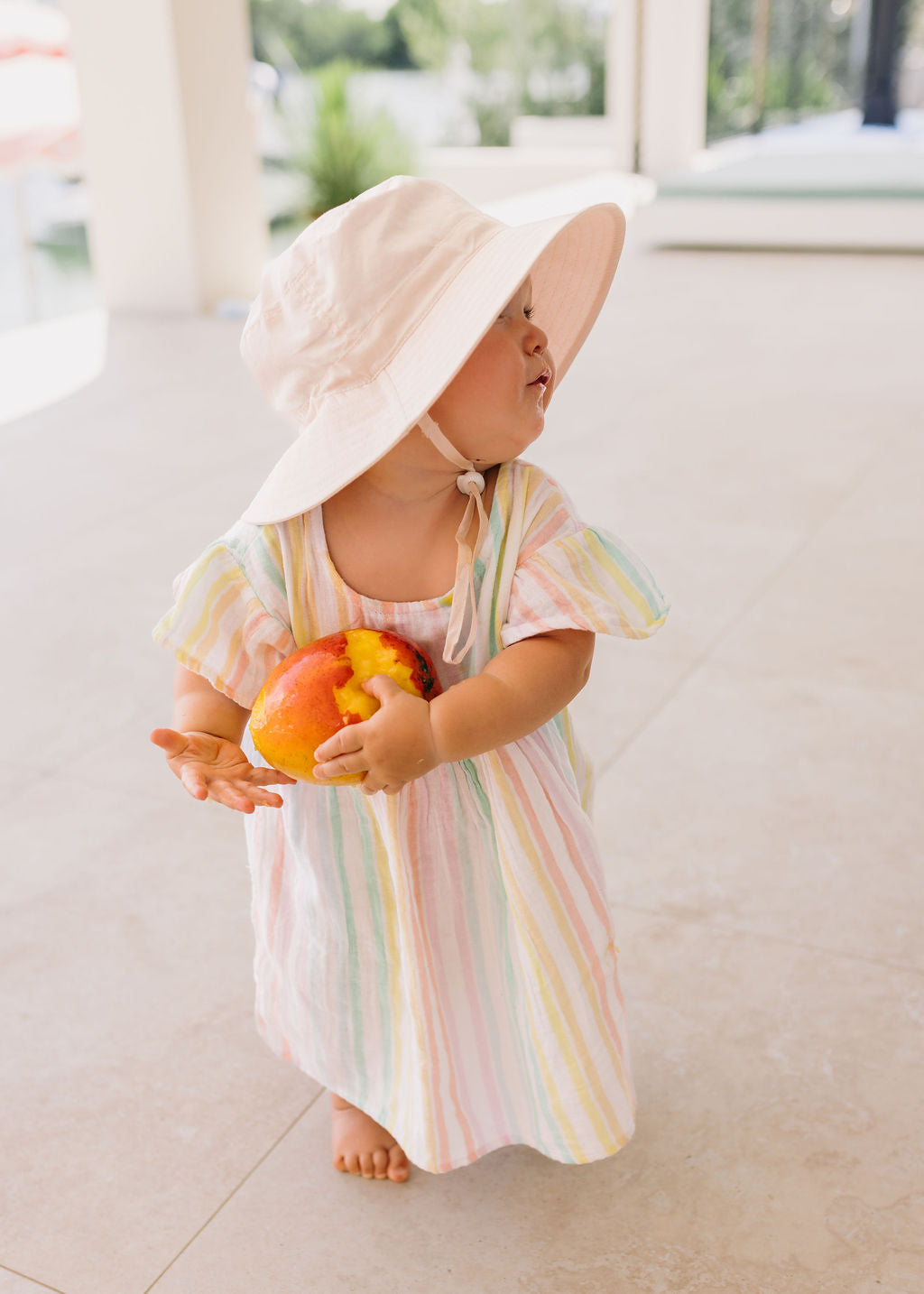Acorn Kids - Oatmeal Wide Brim Bucket Hat