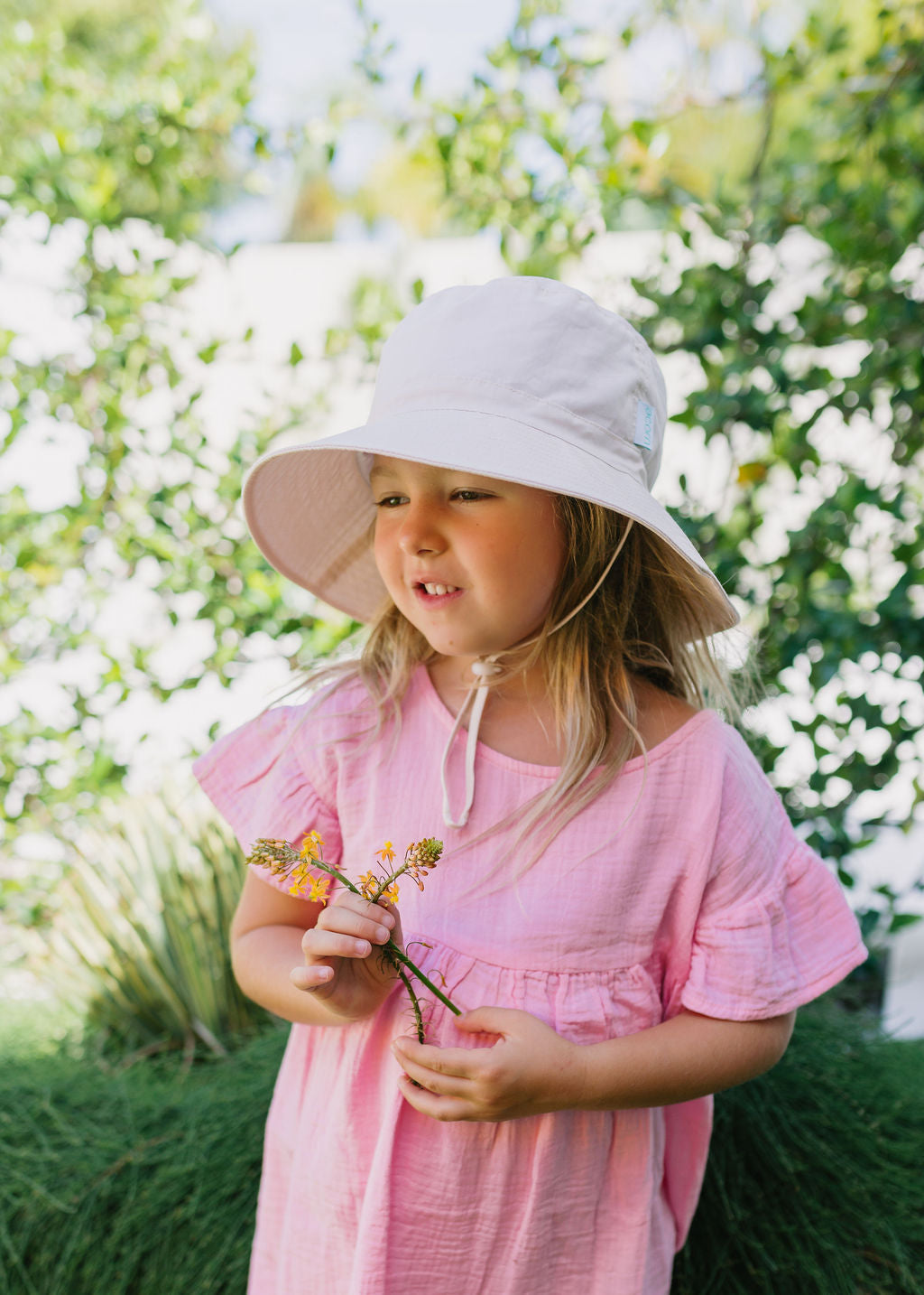 Acorn Kids - Oatmeal Wide Brim Bucket Hat