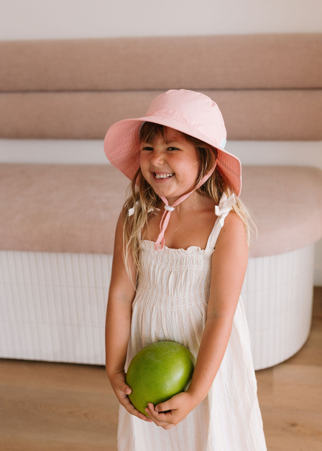 Acorn Kids - Blush Wide Brim Bucket Hat