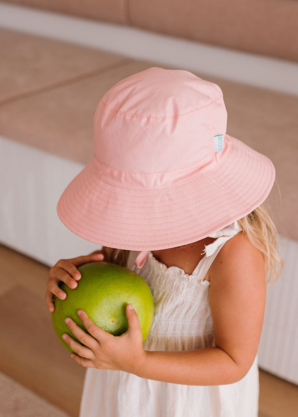 Acorn Kids - Blush Wide Brim Bucket Hat