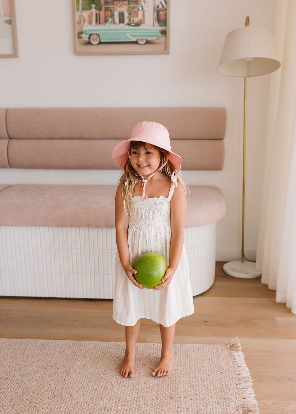 Acorn Kids - Blush Wide Brim Bucket Hat