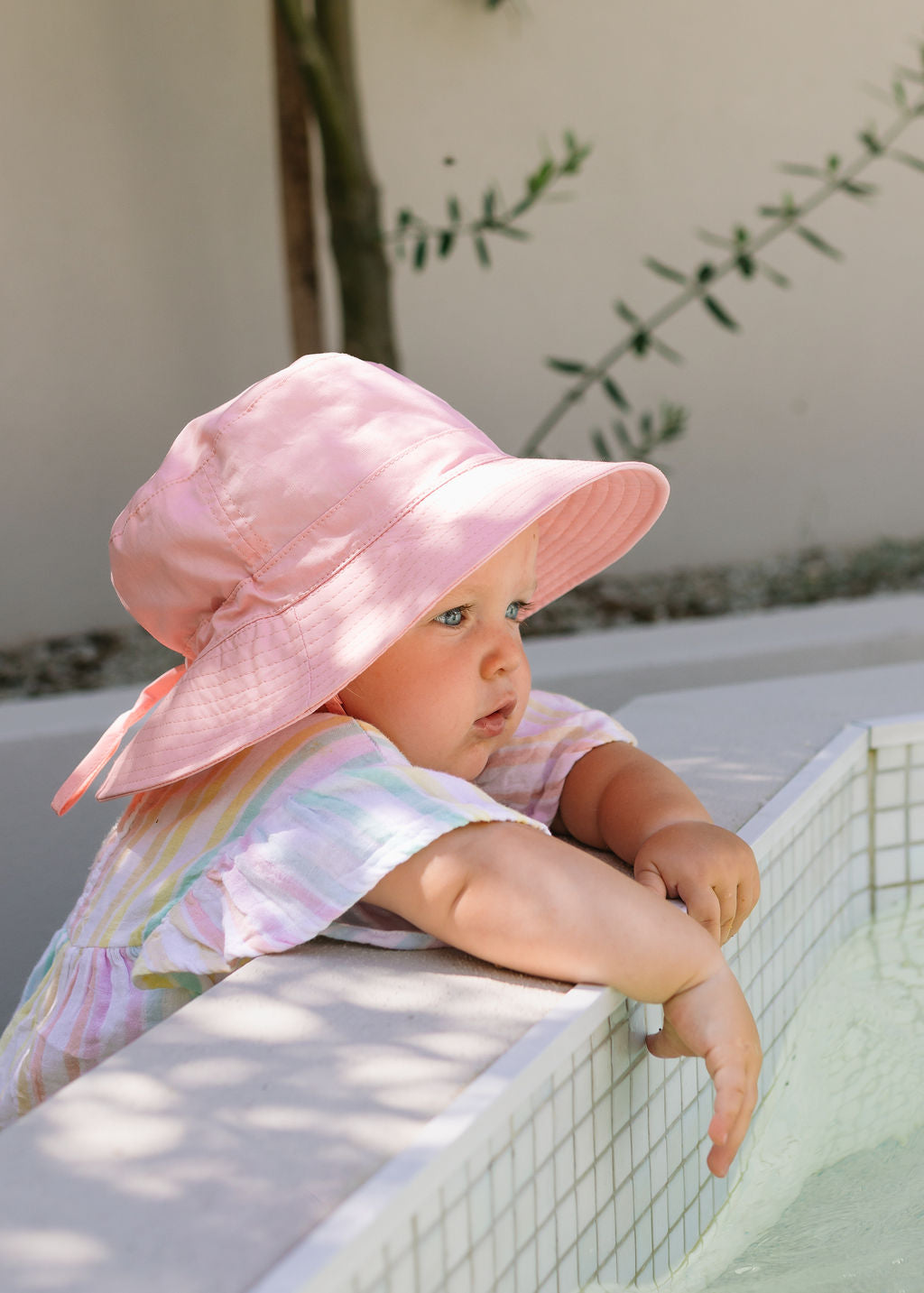 Acorn Kids - Blush Wide Brim Bucket Hat