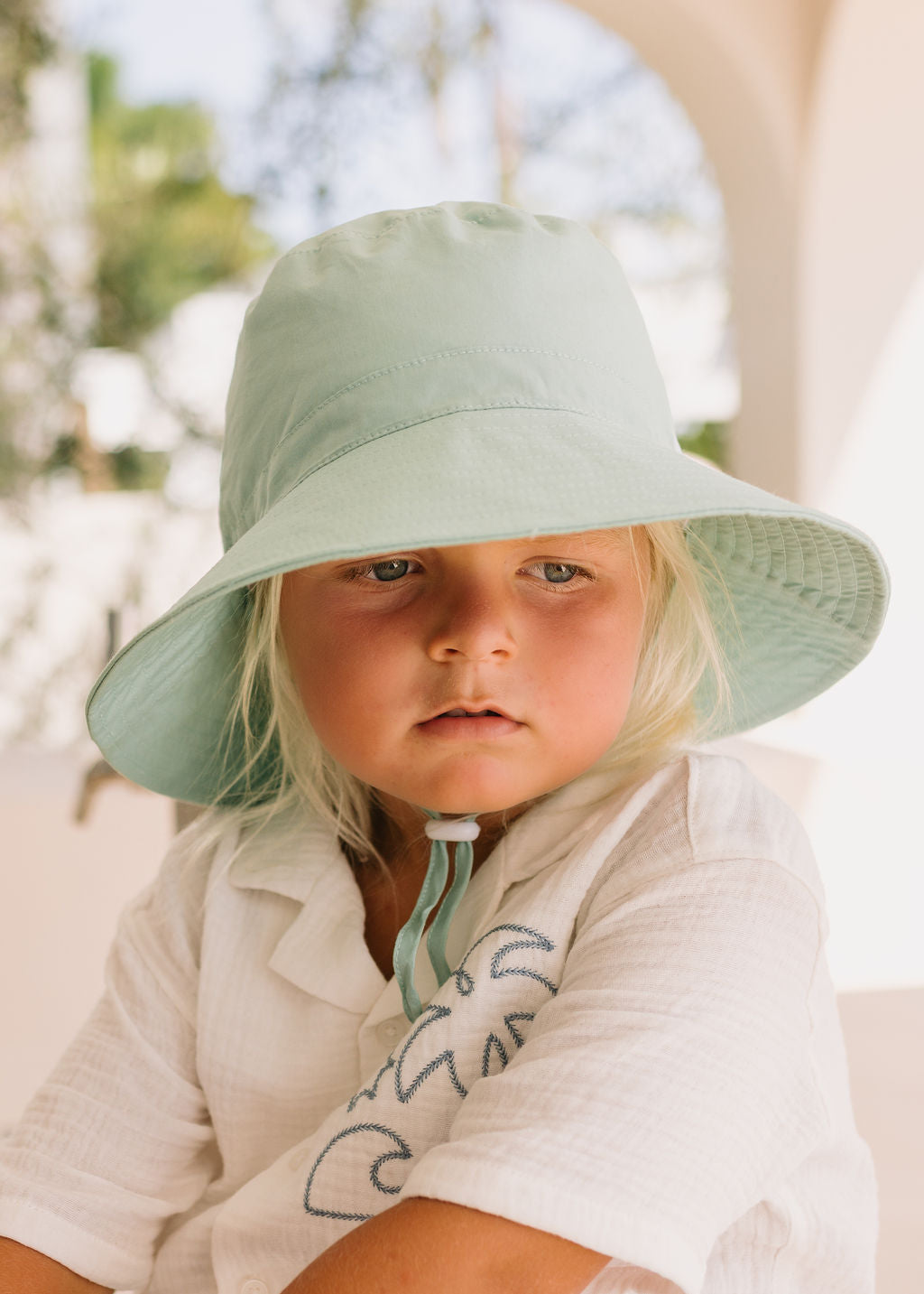 Acorn Kids - Sage Wide Brim Bucket Hat