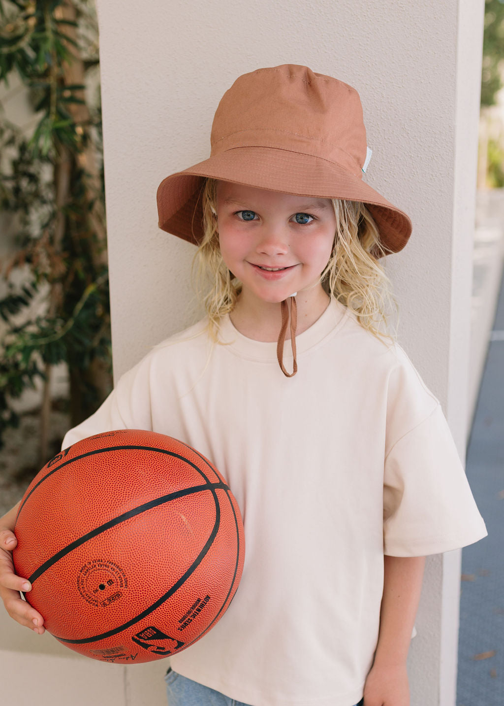 Acorn Kids - Coffee Wide Brim Bucket Hat