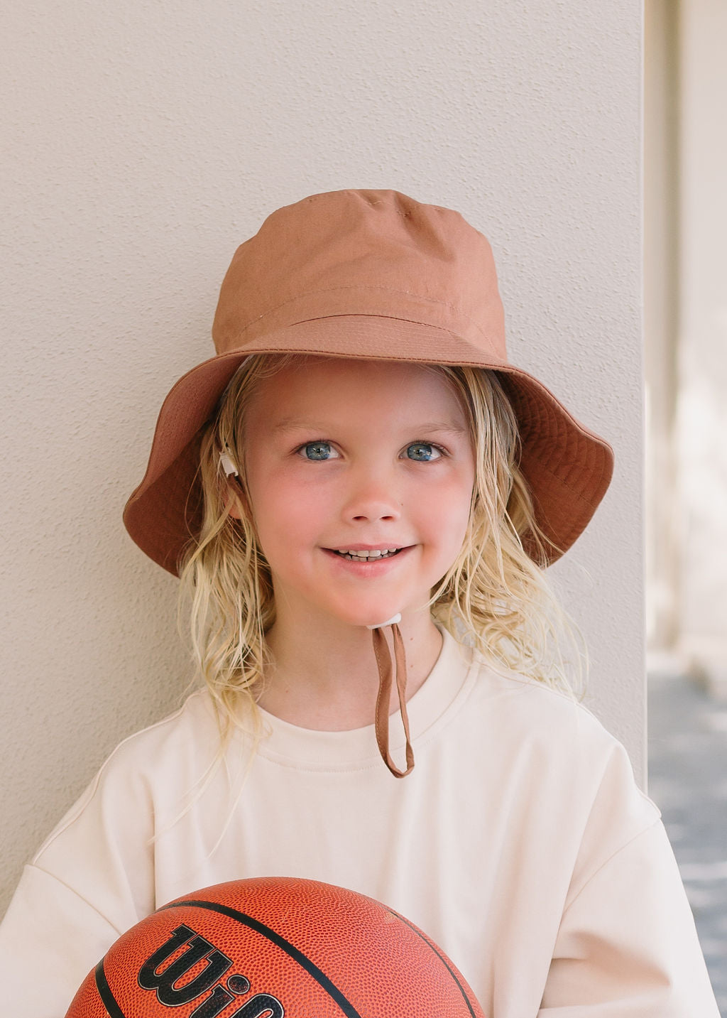 Acorn Kids - Coffee Wide Brim Bucket Hat