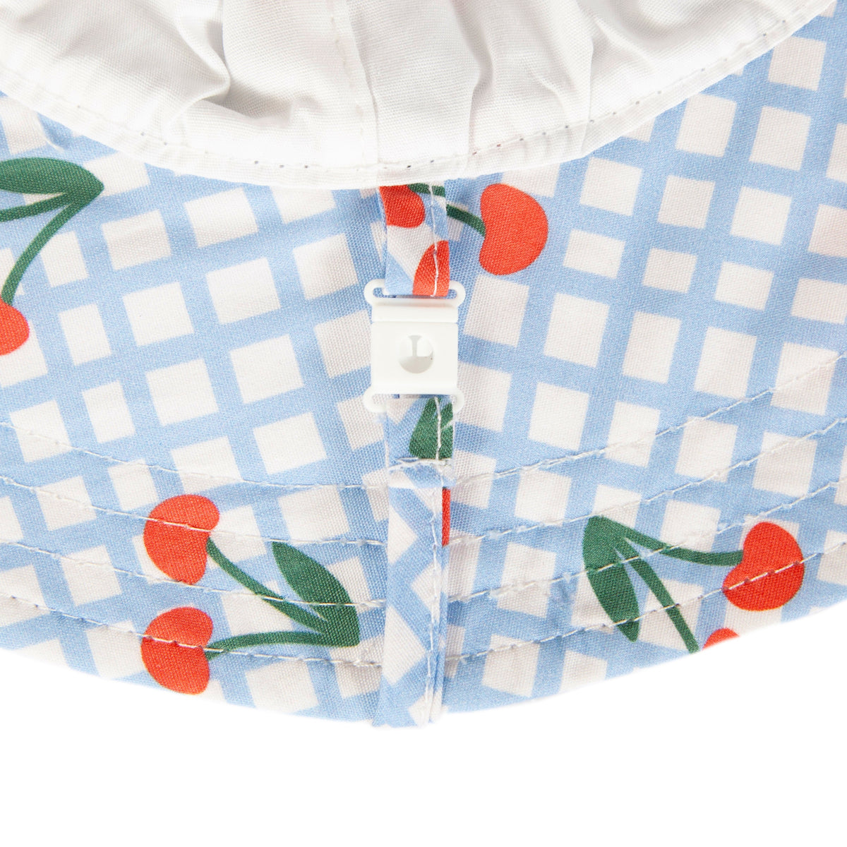 Acorn Kids - Cherry Checks Wide Brim Sunhat