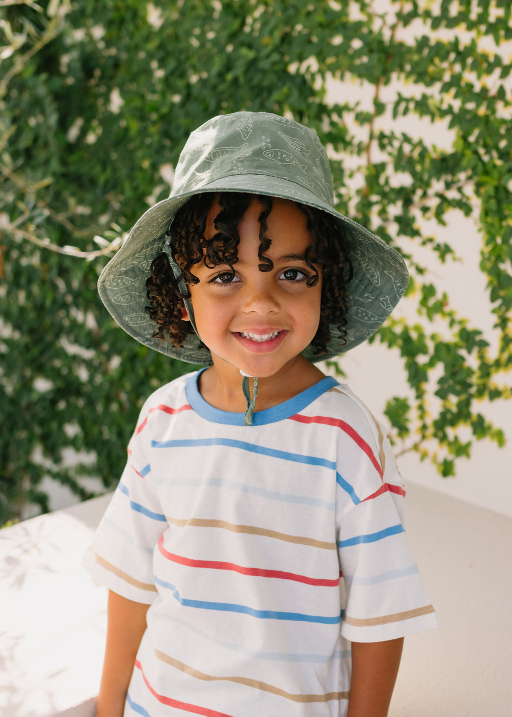Acorn Kids - School Of Fish Wide Brim Bucket Hat