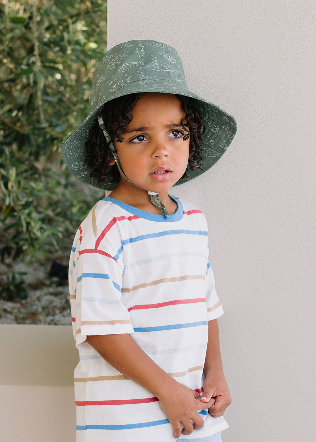 Acorn Kids - School Of Fish Wide Brim Bucket Hat