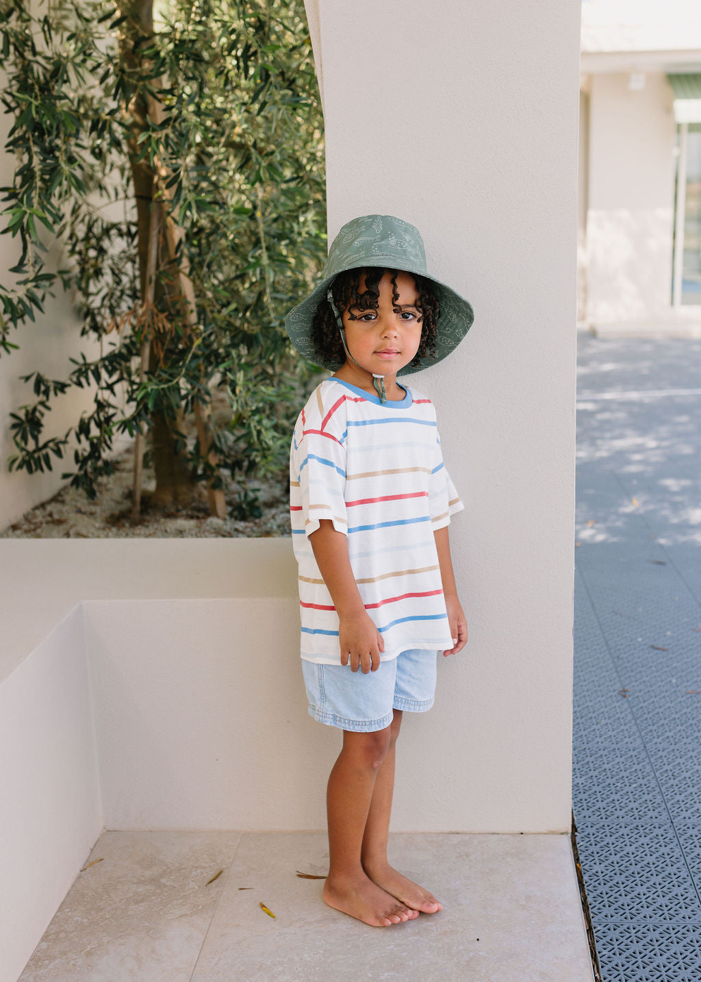 Acorn Kids - School Of Fish Wide Brim Bucket Hat