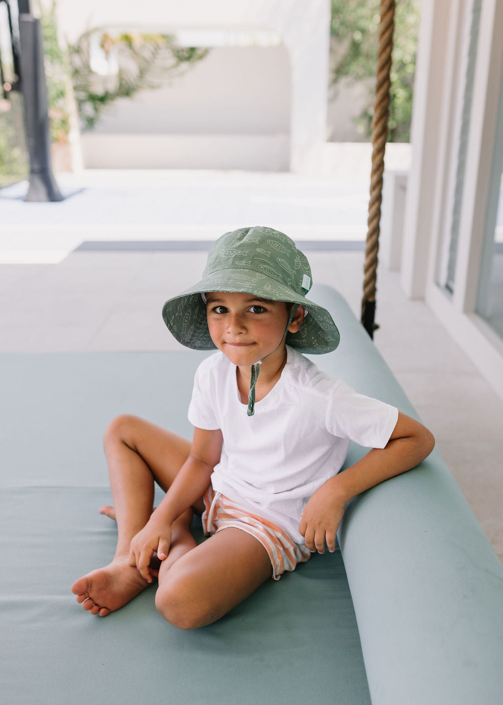 Acorn Kids - School Of Fish Wide Brim Bucket Hat