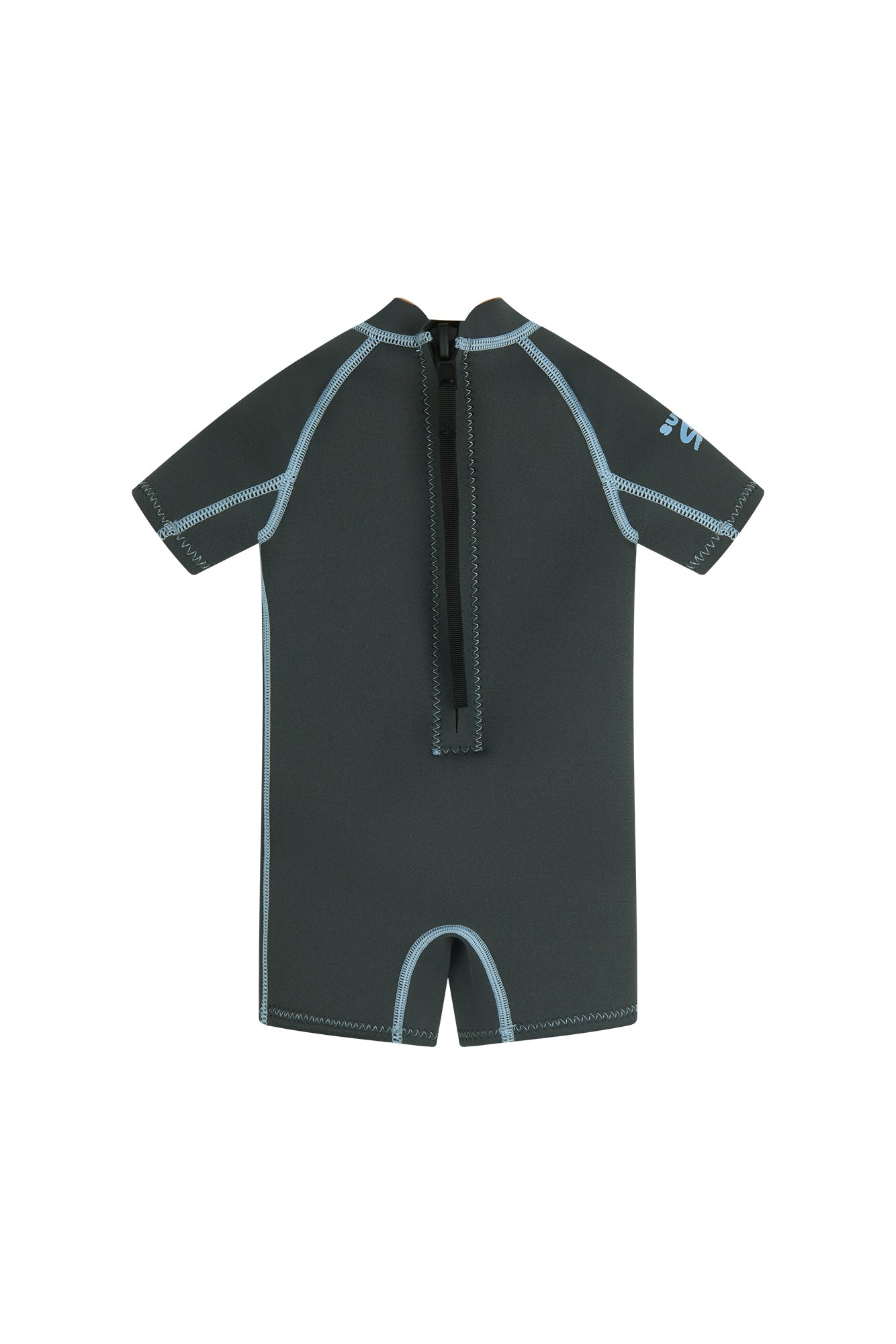 Summer Sun Label - Short Sleeve Springsuit Charcoal/Dusty Blue