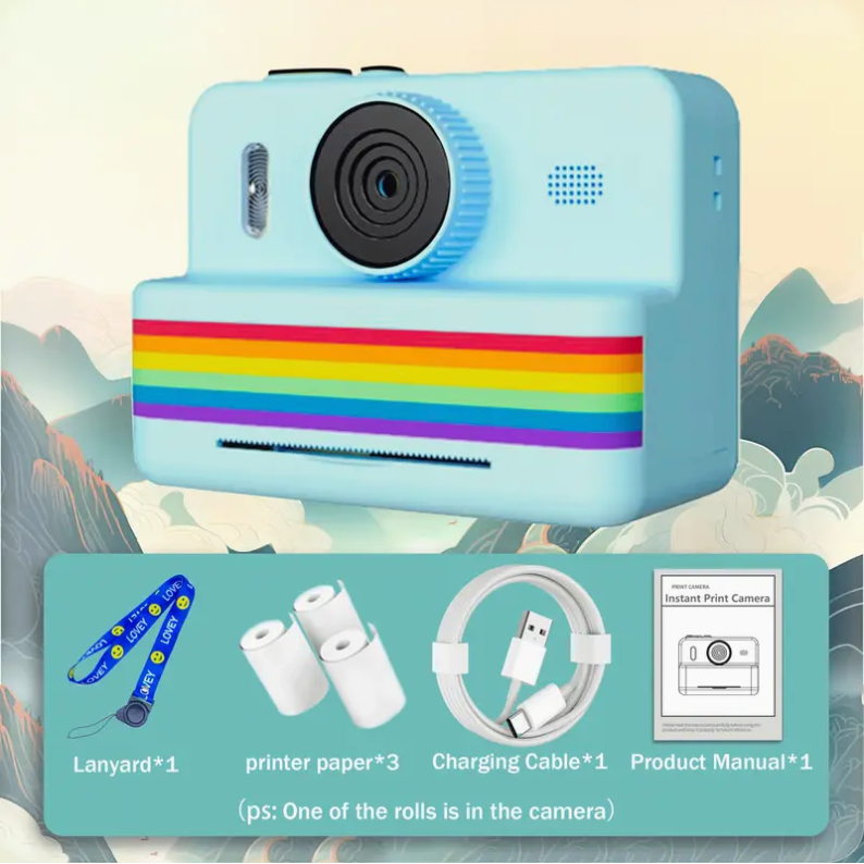 Kids Instant Print Camera Blue