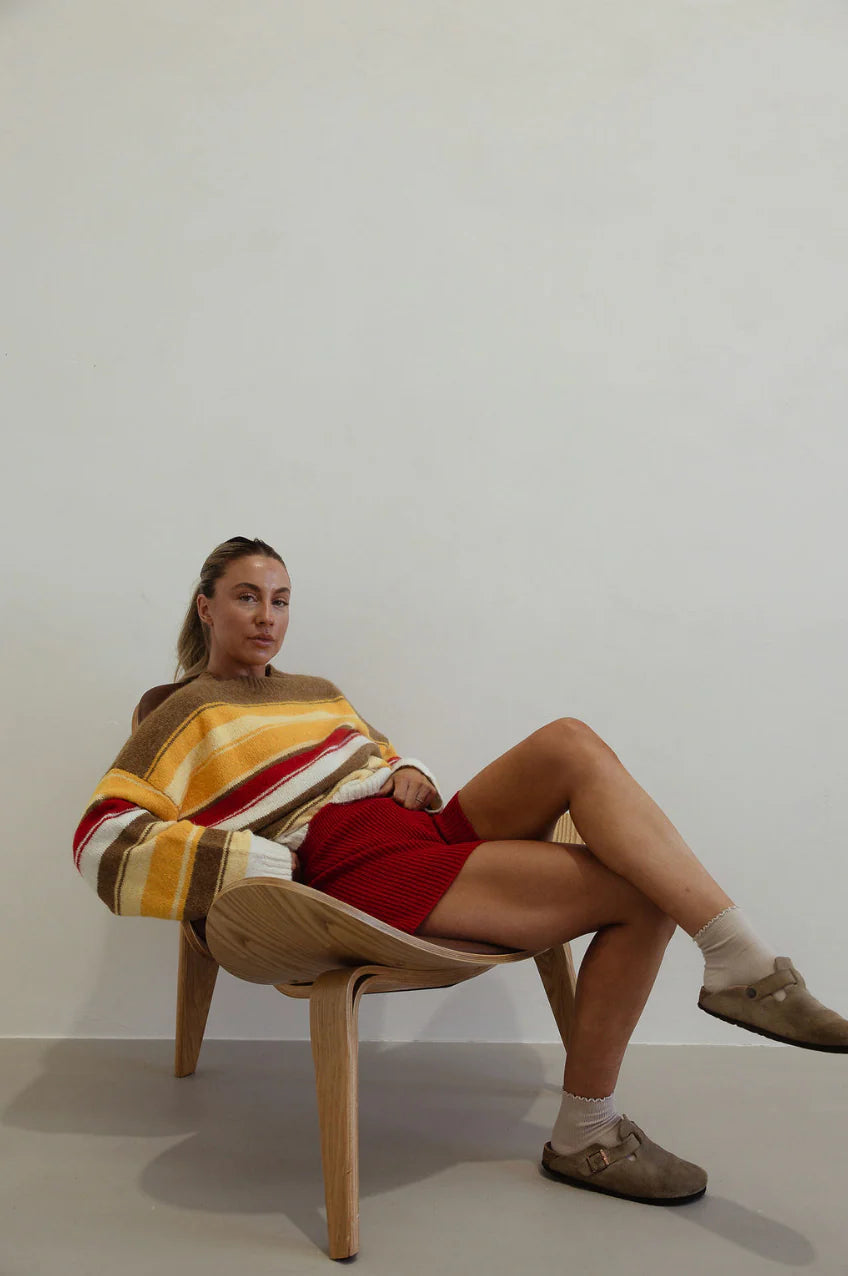By Billie - Isabel Knit Autumn Stripe