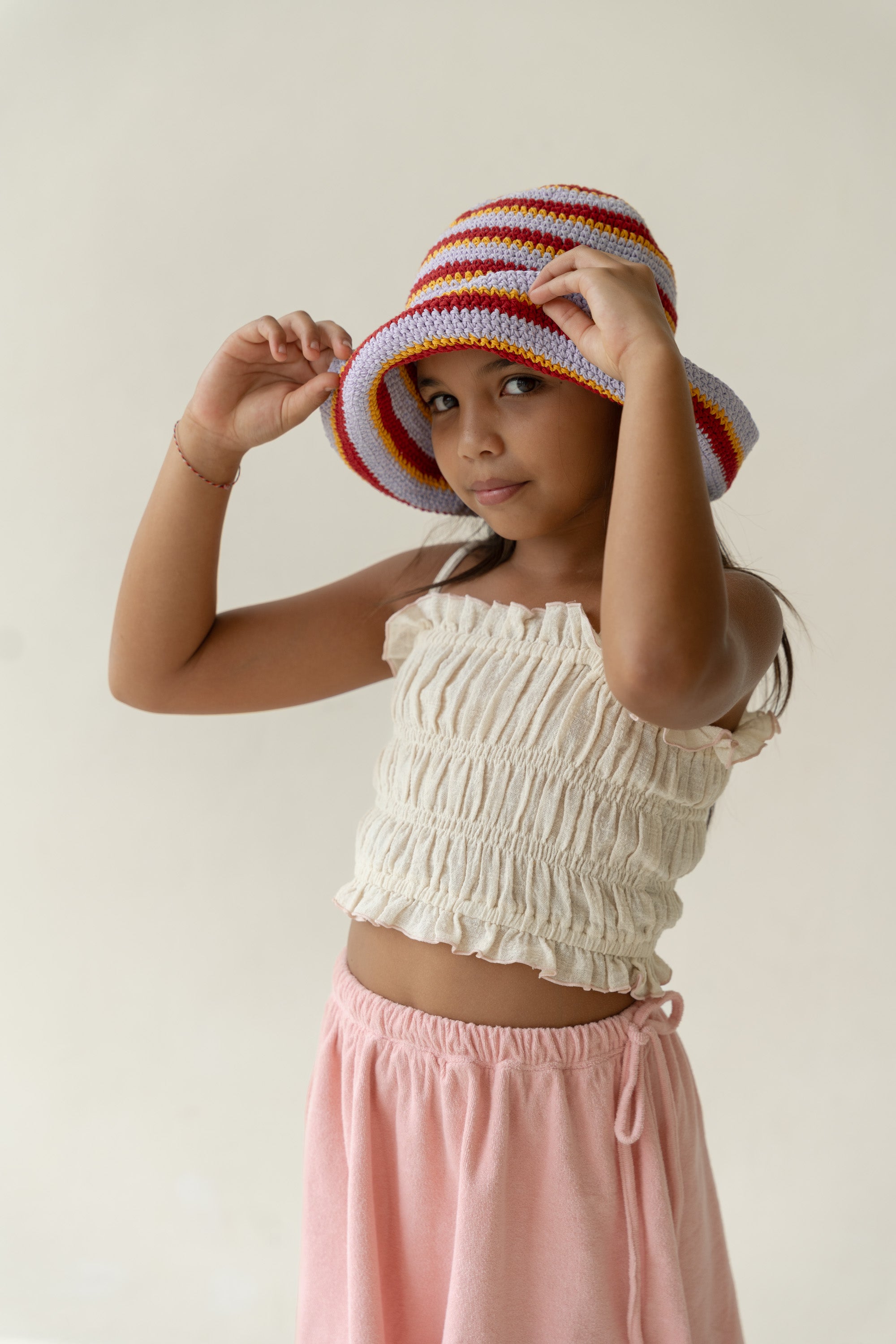 Crochet Hat Sunset Stripe