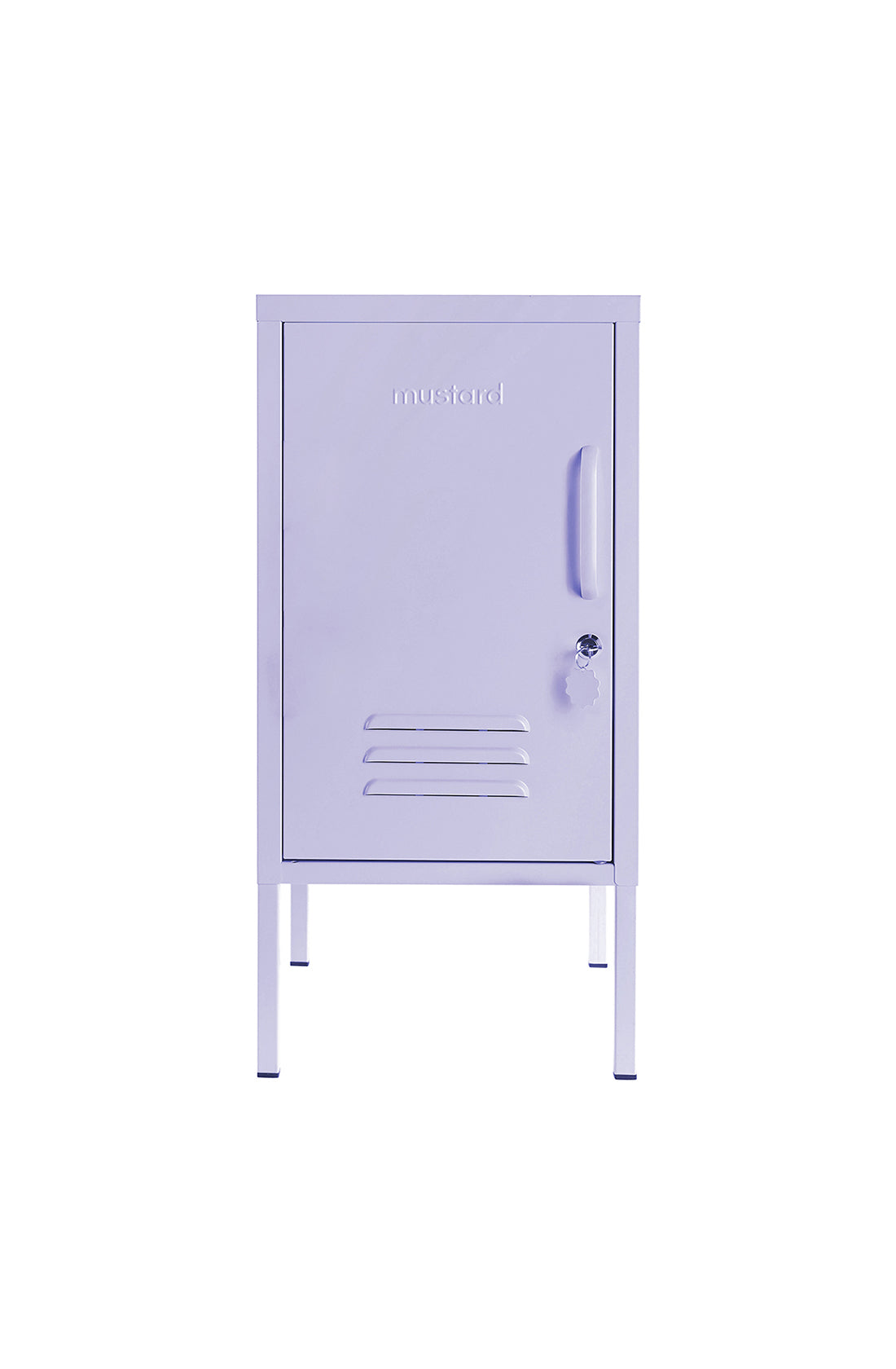 The shorty (to the left) locker in lilac.