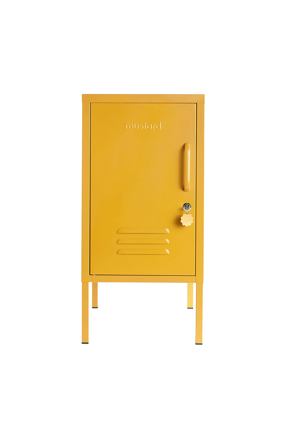 The shorty (to the left) locker in mustard.