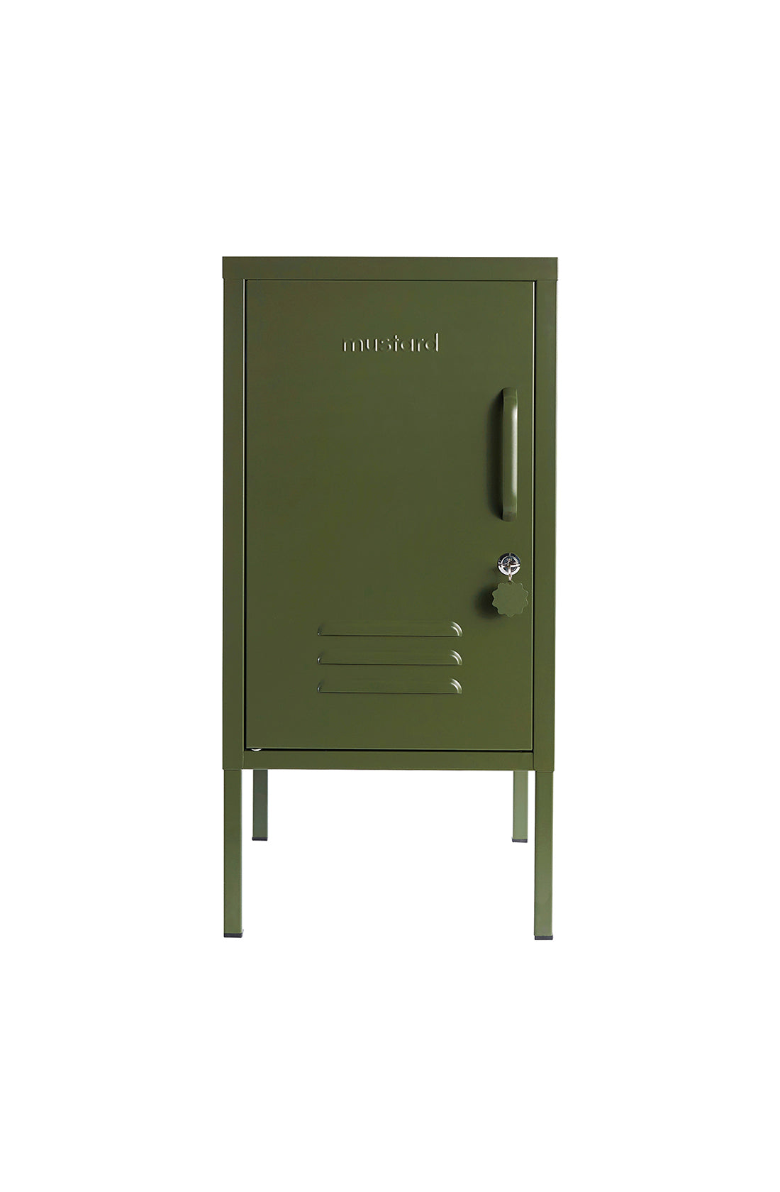 The shorty (to the left) locker in olive.