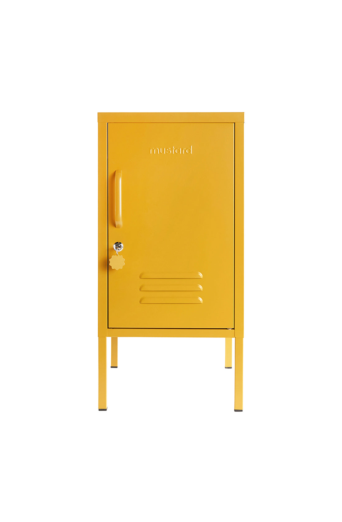 The shorty (to the right) locker in mustard.