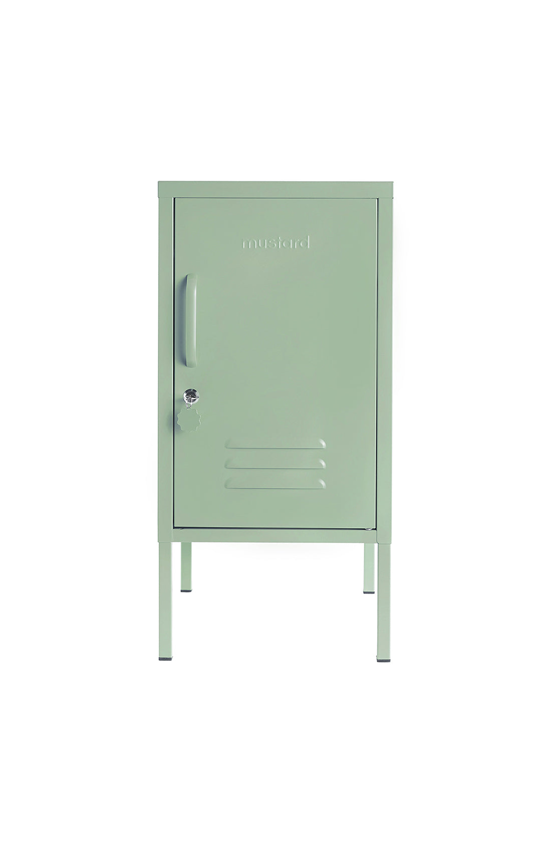 The shorty (to the right) locker in sage.