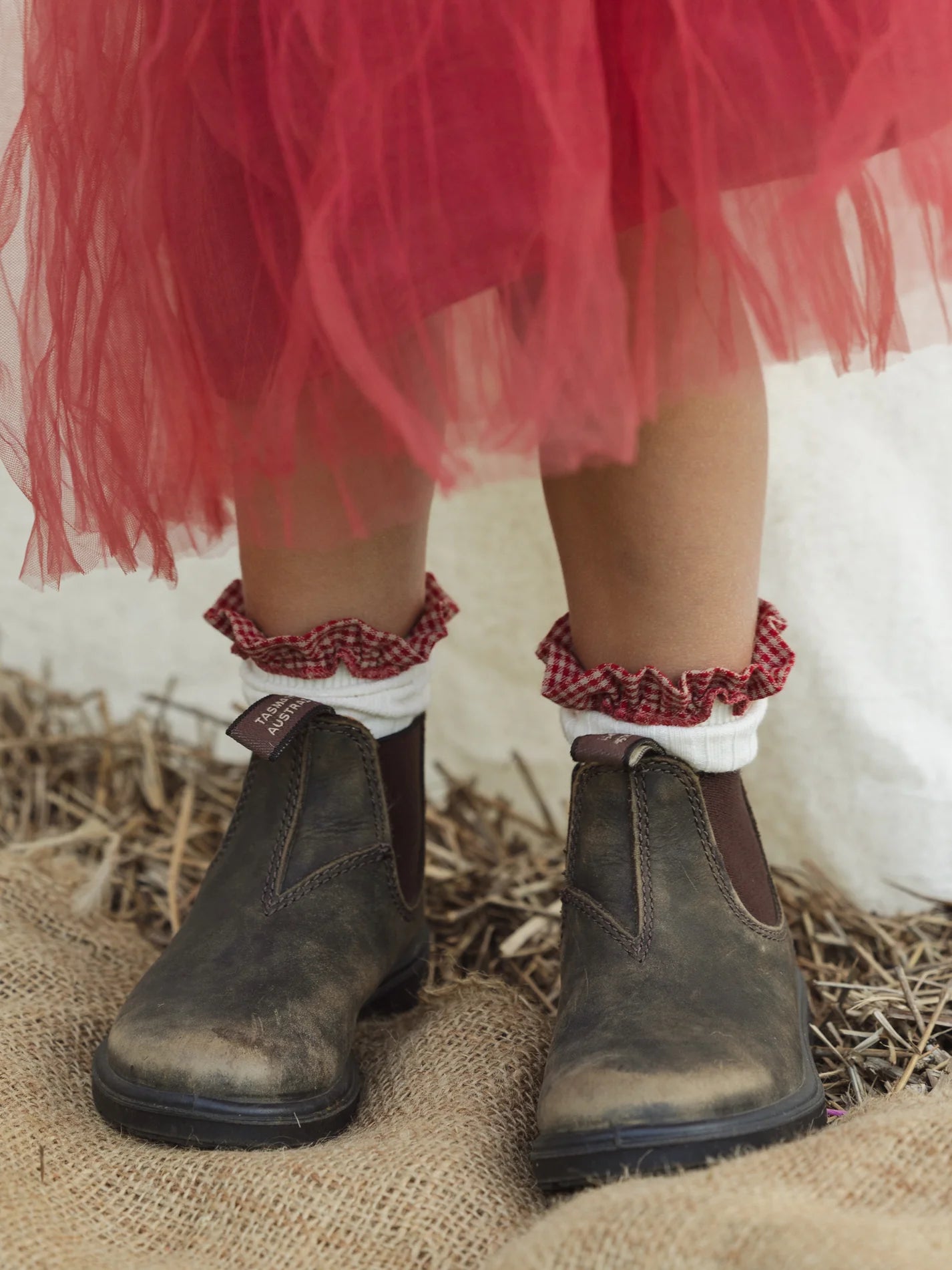 Valencia Byron Bay - Christmas Frilly Socks