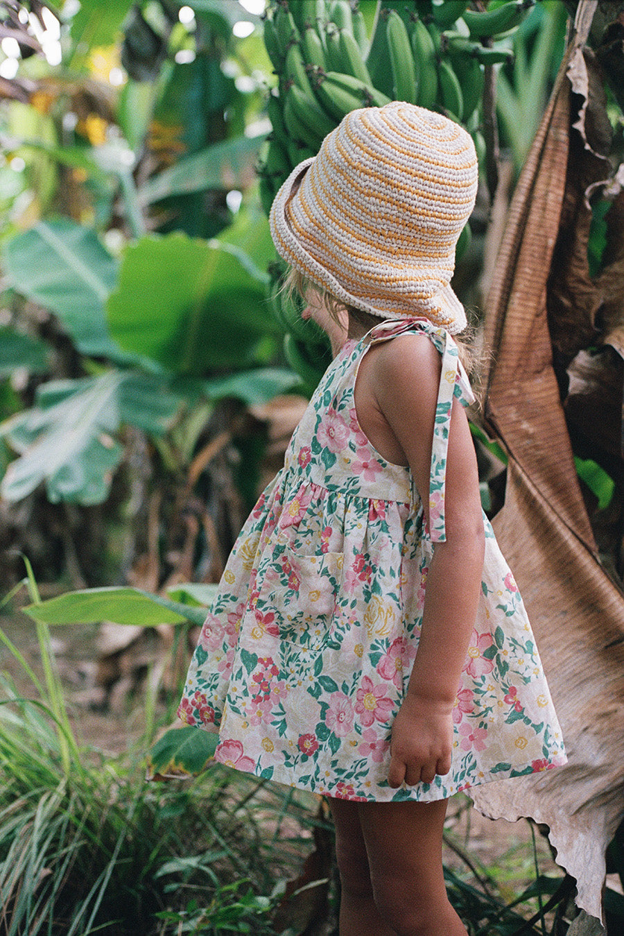 Illoura the Label - Crochet Hat Mango Stripe