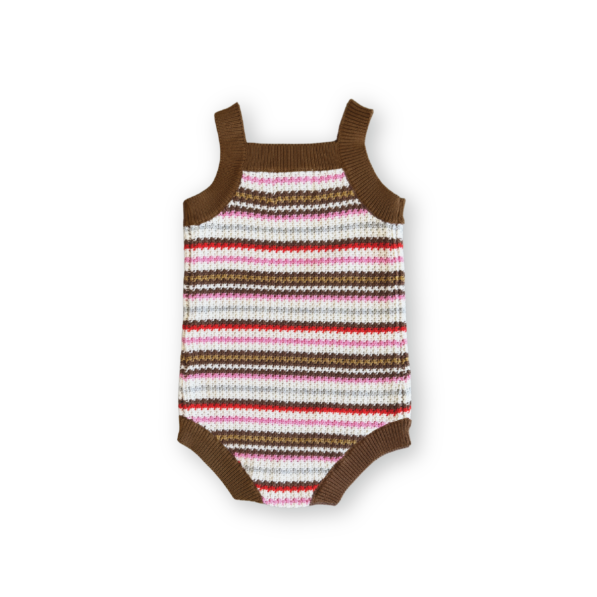 Grown - Organic Sunshine Stripe Knit Romper